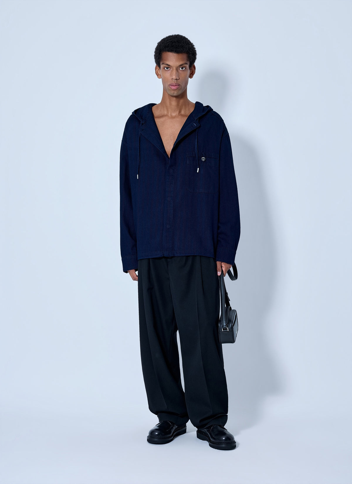 Jacquemus Men La Chemise Denim Chevron Jacket JACQUEMUS