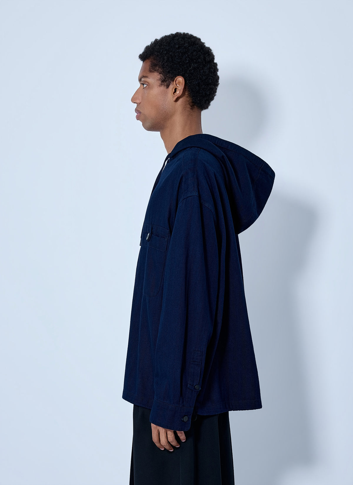 Jacquemus Men La Chemise Denim Chevron Jacket JACQUEMUS