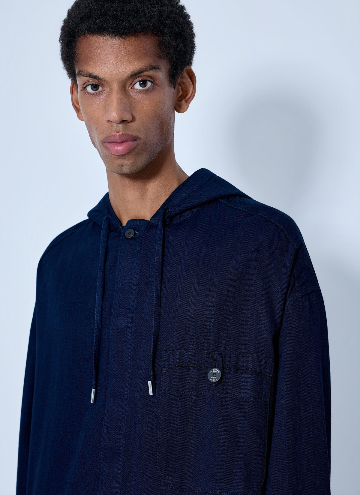 Jacquemus Men La Chemise Denim Chevron Jacket JACQUEMUS
