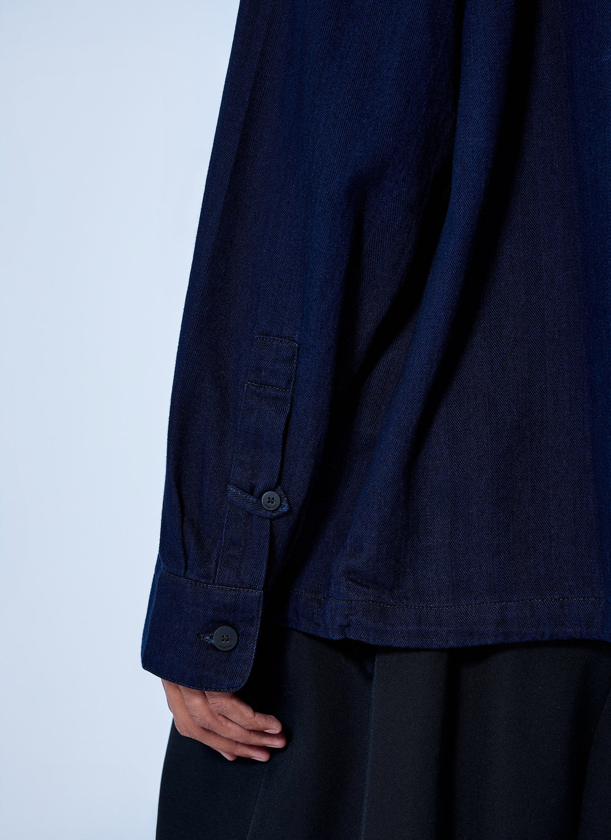 Jacquemus Men La Chemise Denim Chevron Jacket JACQUEMUS
