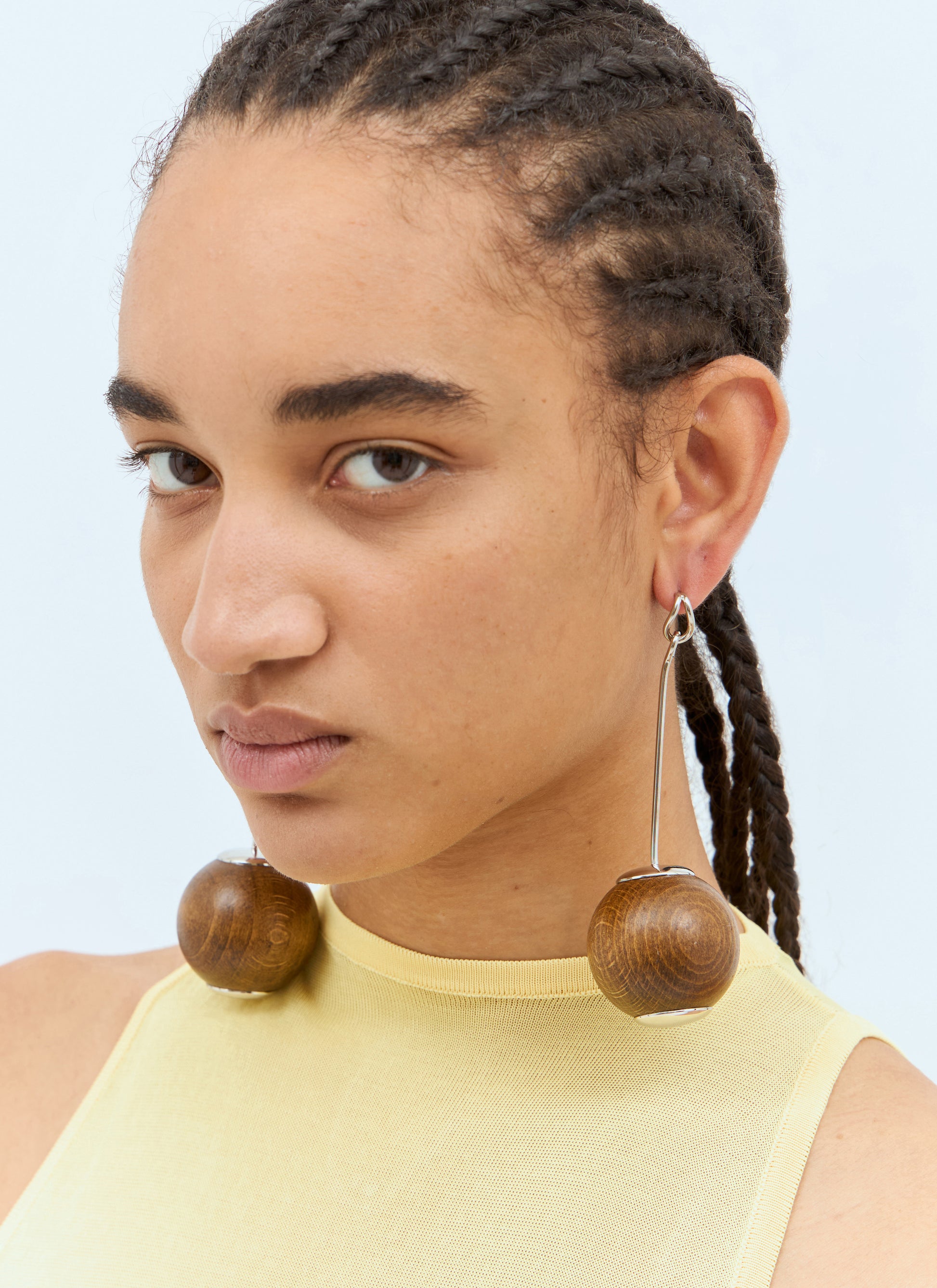 Jacquemus Women Les Grandes Boucles Nodo Earrings JACQUEMUS