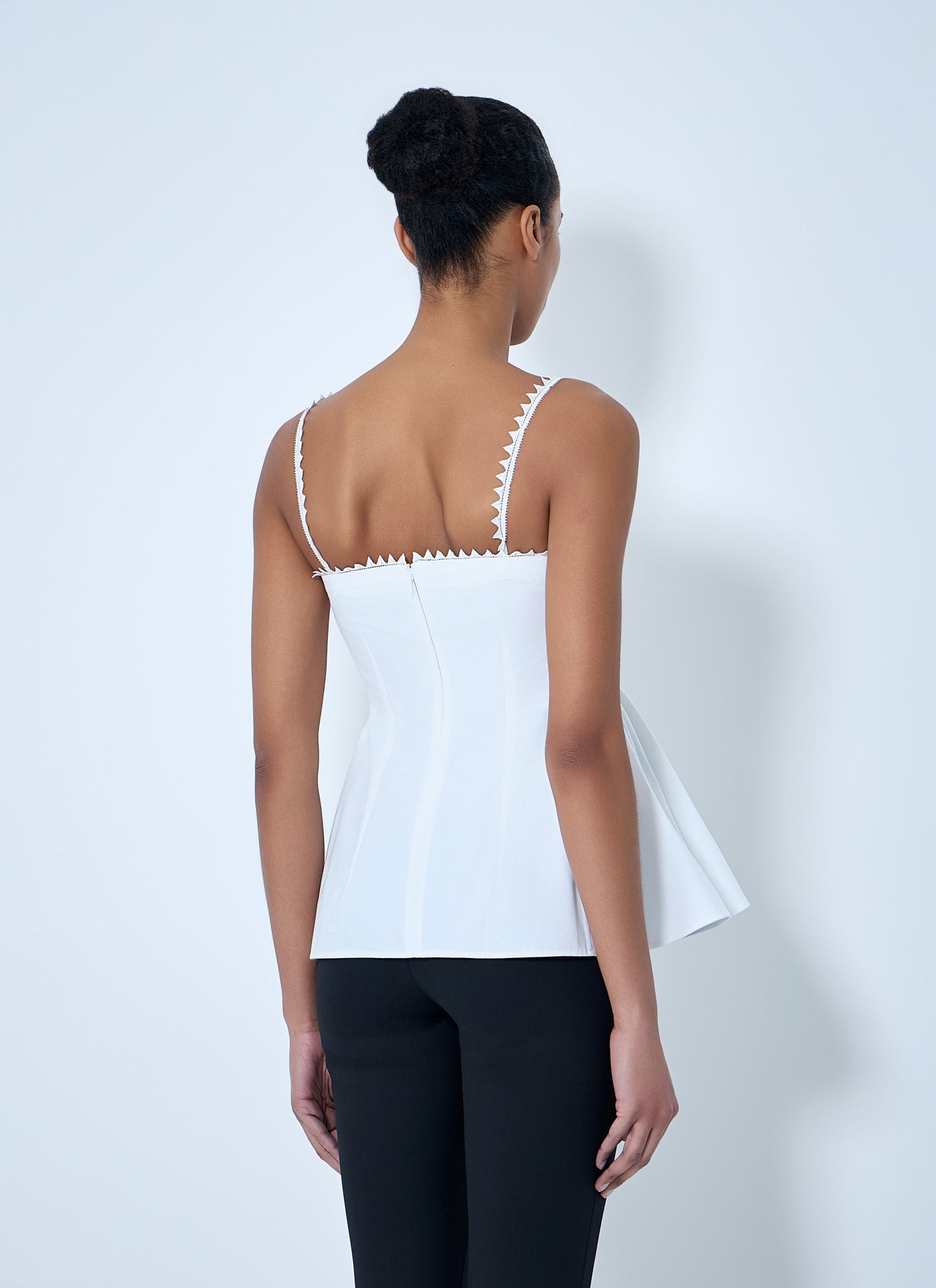 Jacquemus Women Peplum Top With Zigzag Trim JACQUEMUS