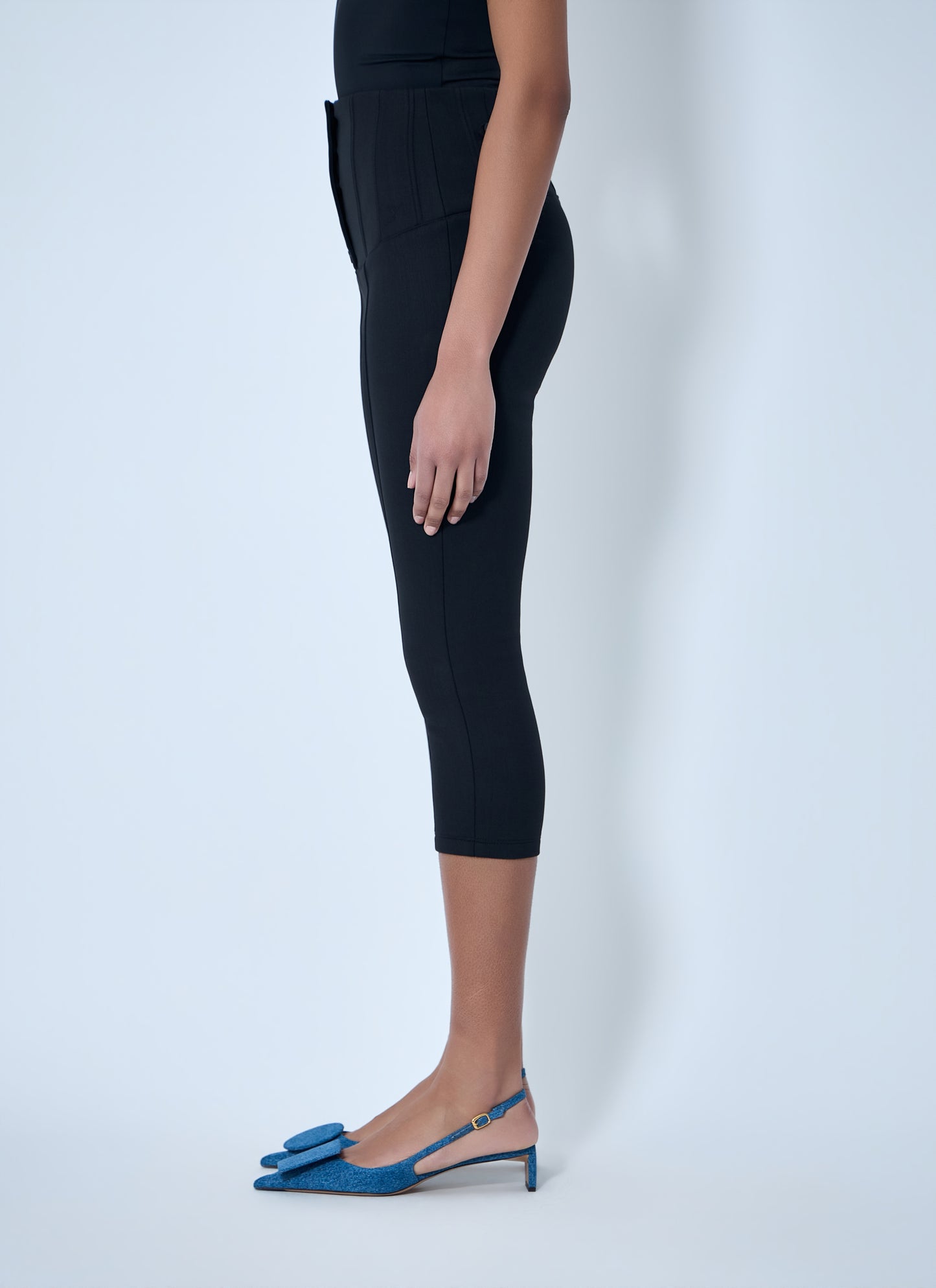 Jacquemus Women High-Waisted Buttoned Cycling Pants JACQUEMUS