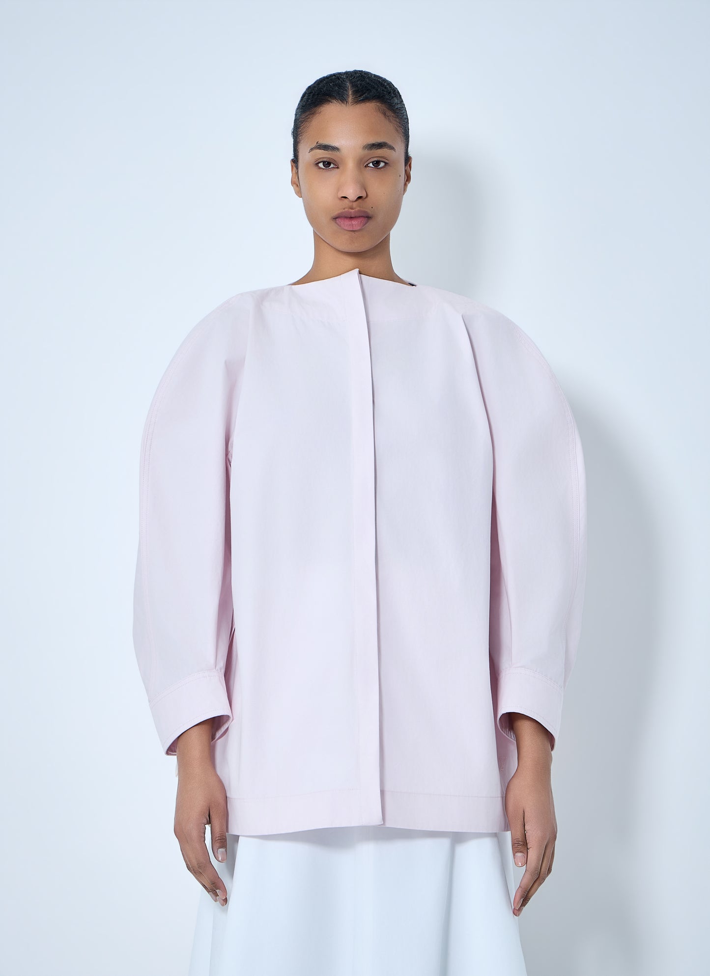 Jacquemus Women Structured Cotton Poplin Blouse JACQUEMUS