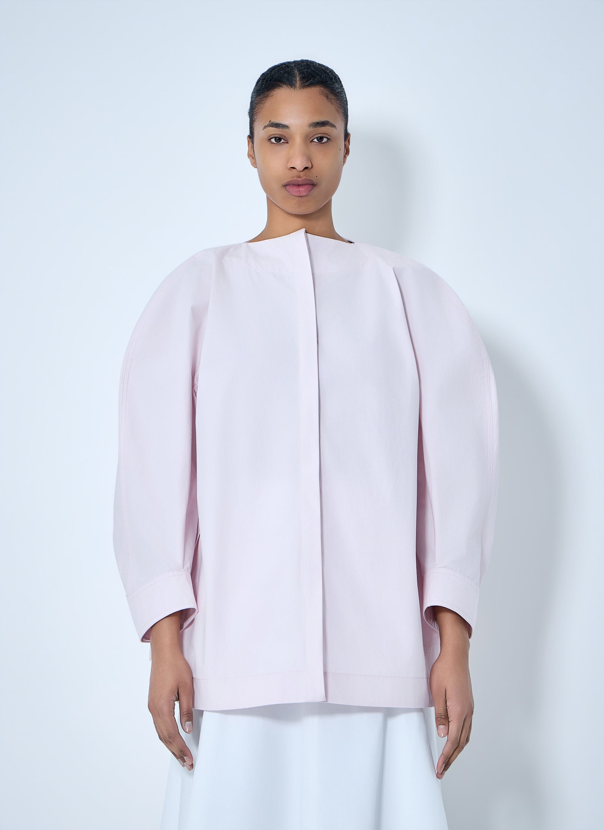 Jacquemus Women Structured Cotton Poplin Blouse JACQUEMUS
