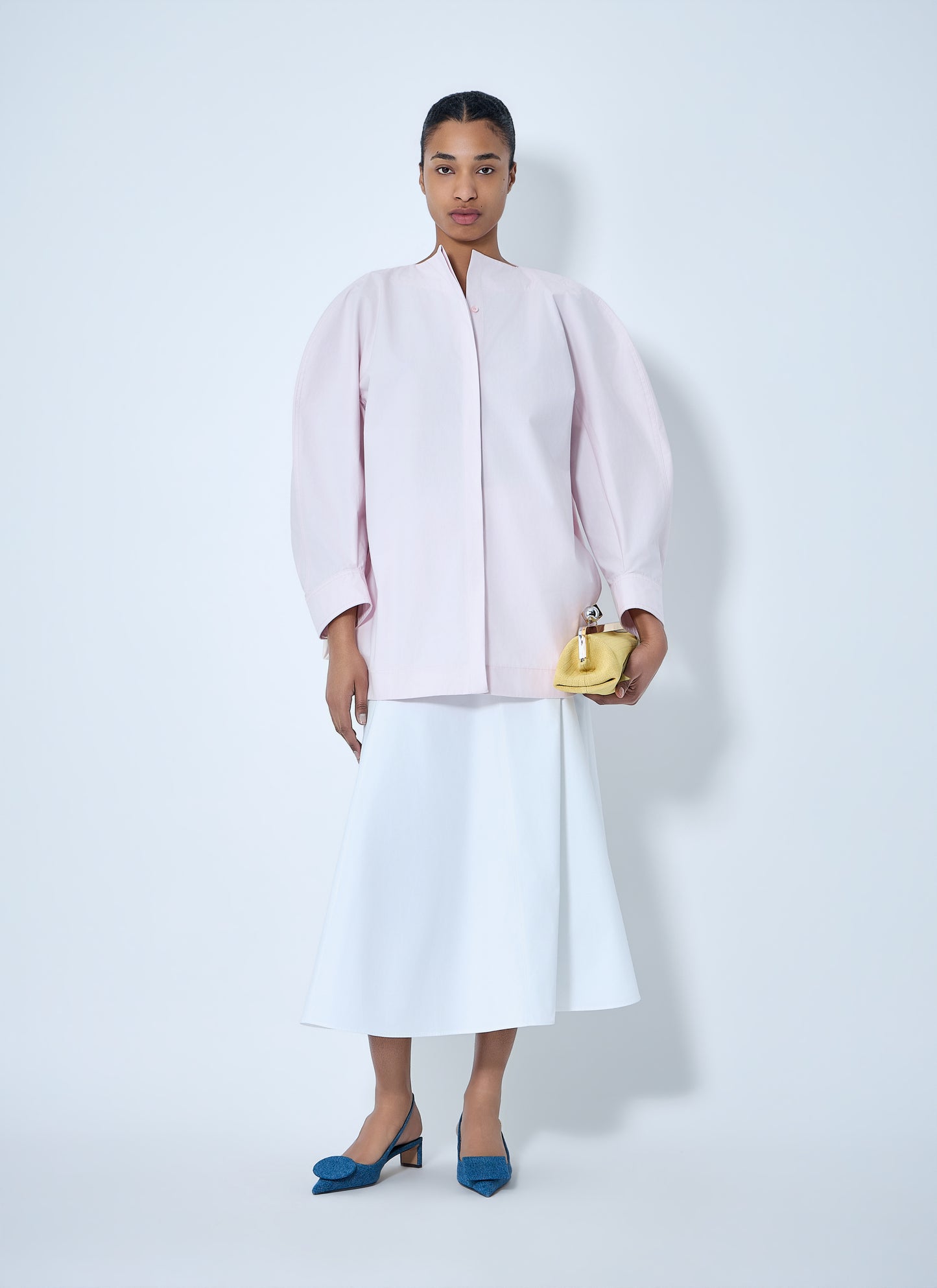 Jacquemus Women Structured Cotton Poplin Blouse JACQUEMUS
