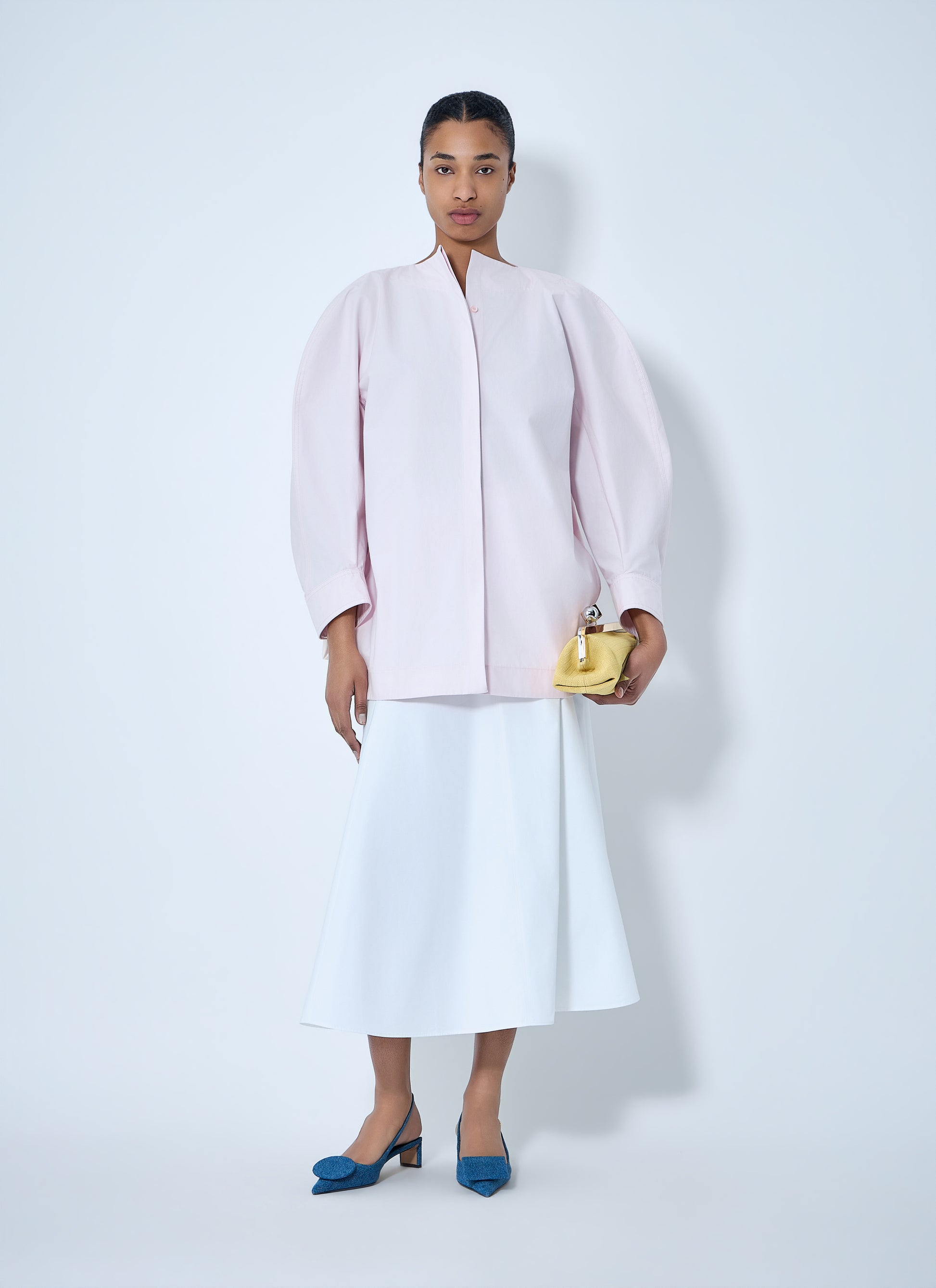 Jacquemus Women Structured Cotton Poplin Blouse JACQUEMUS