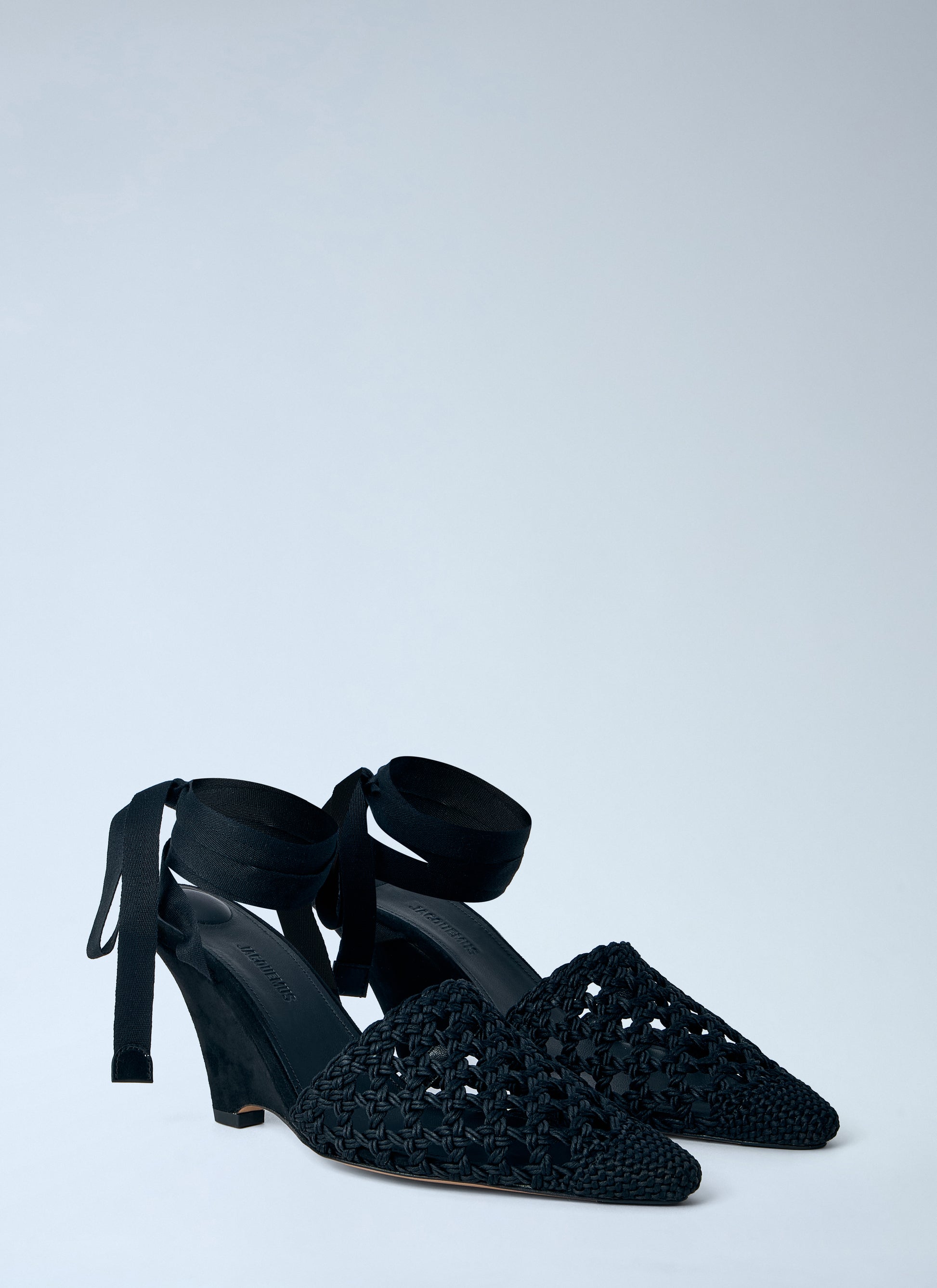 Jacquemus Women Woven Wedge Sandals JACQUEMUS
