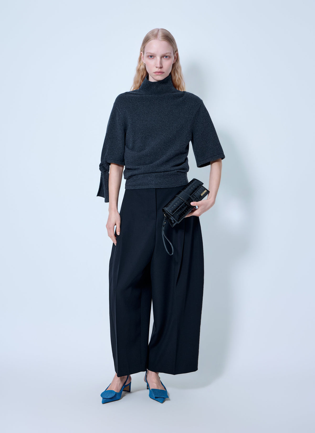 Jacquemus Women Le Pantalon Miami Wool Wide-Leg Pants JACQUEMUS