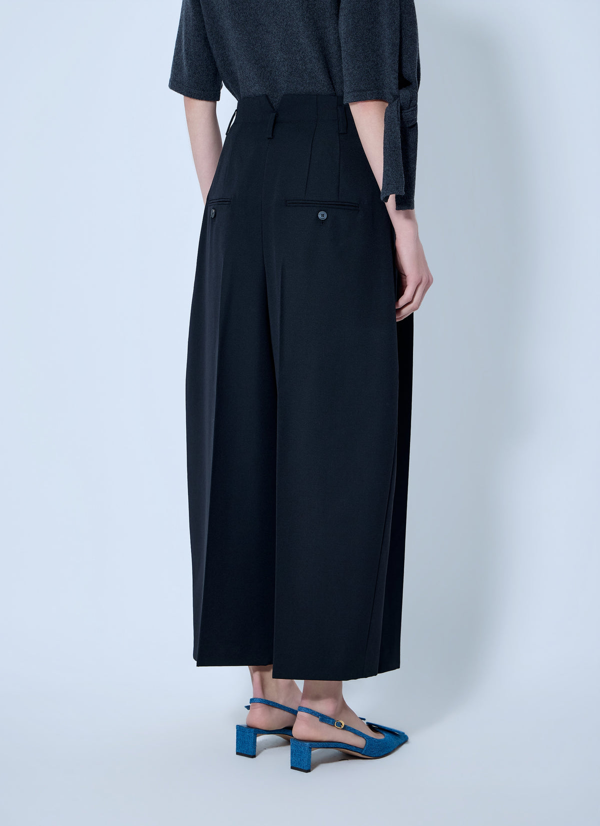 Jacquemus Women Le Pantalon Miami Wool Wide-Leg Pants JACQUEMUS