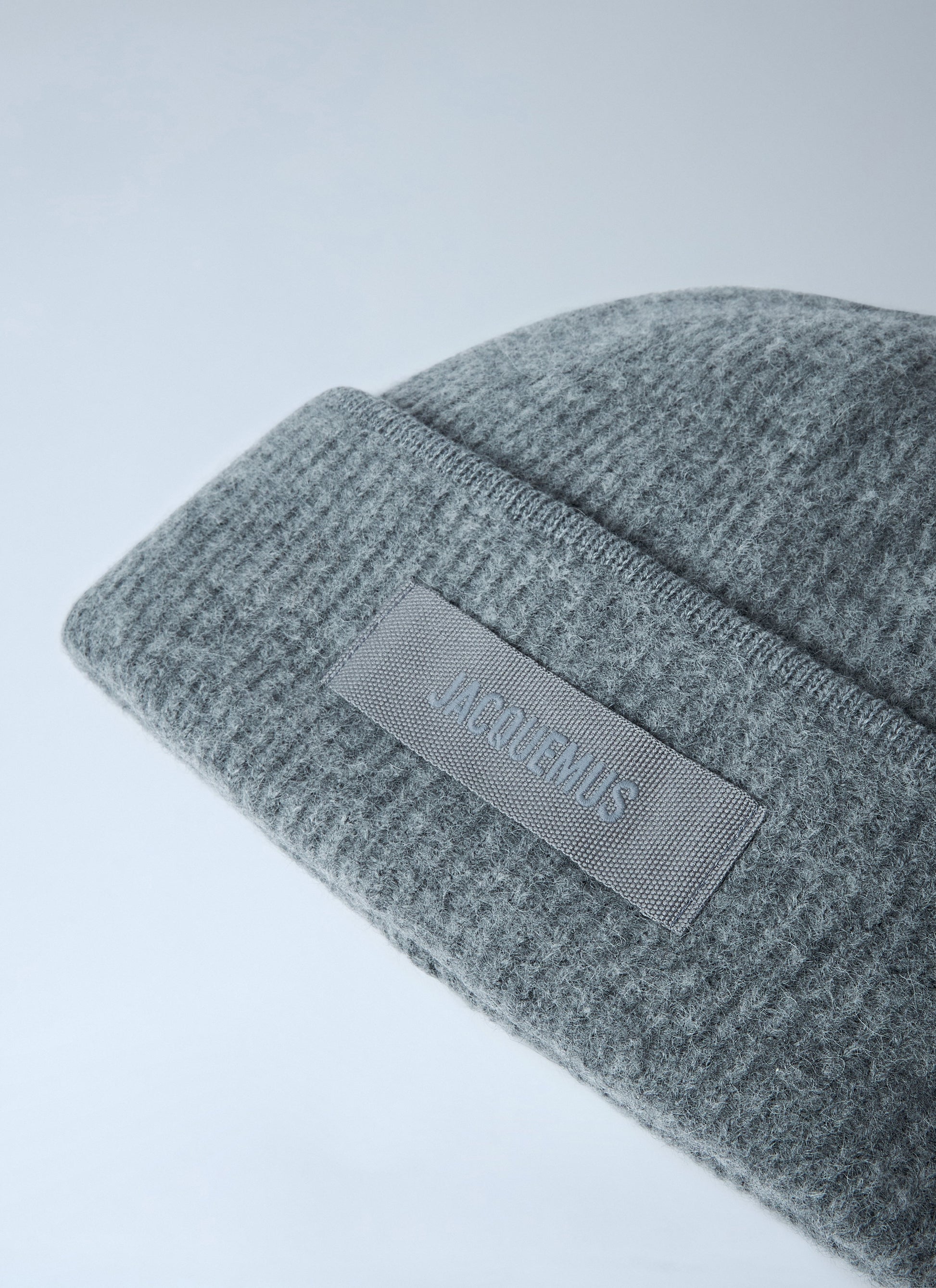 Jacquemus Men Logo Motif Beanie Hat JACQUEMUS