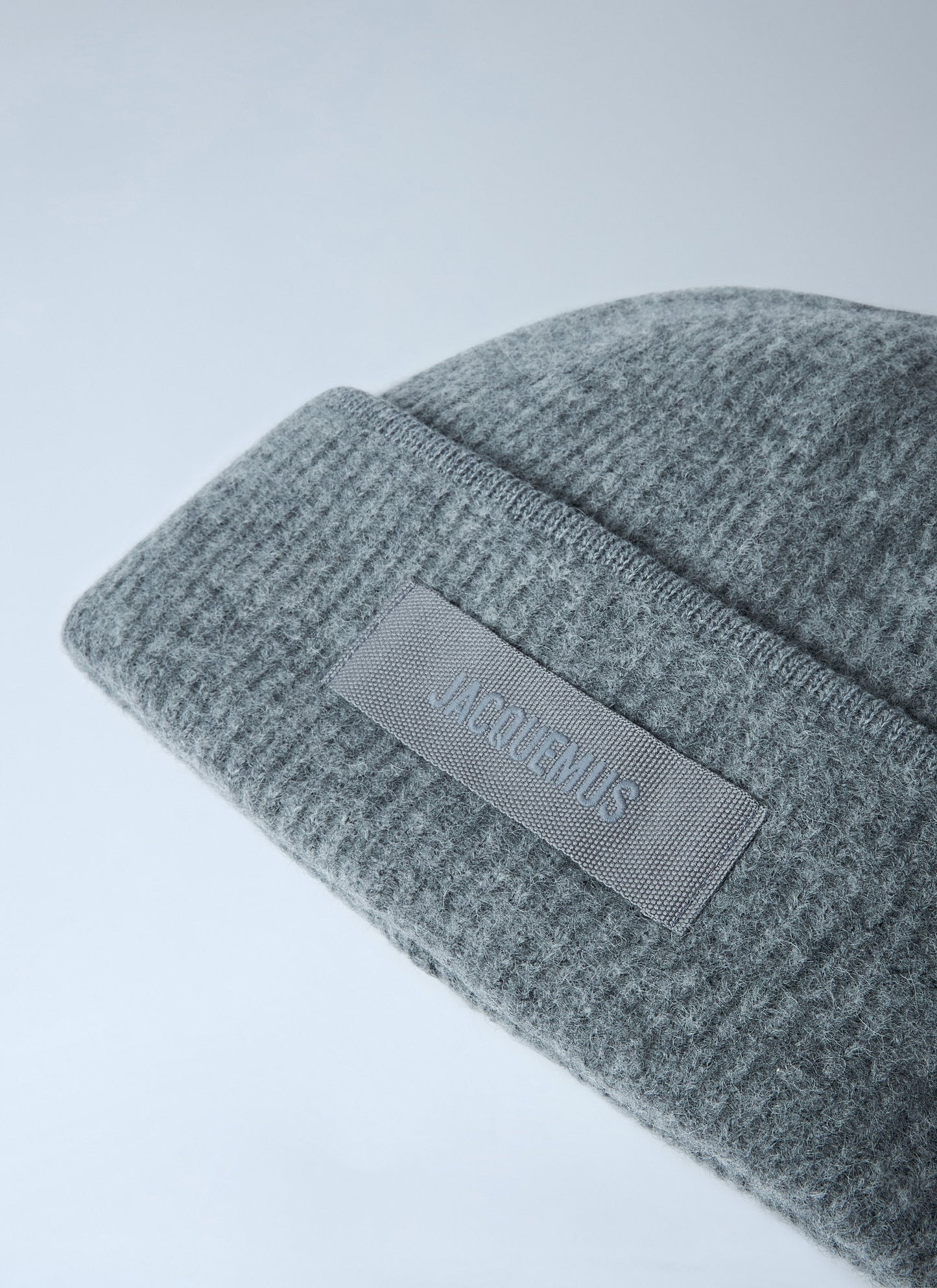 Jacquemus Men Logo Motif Beanie Hat JACQUEMUS