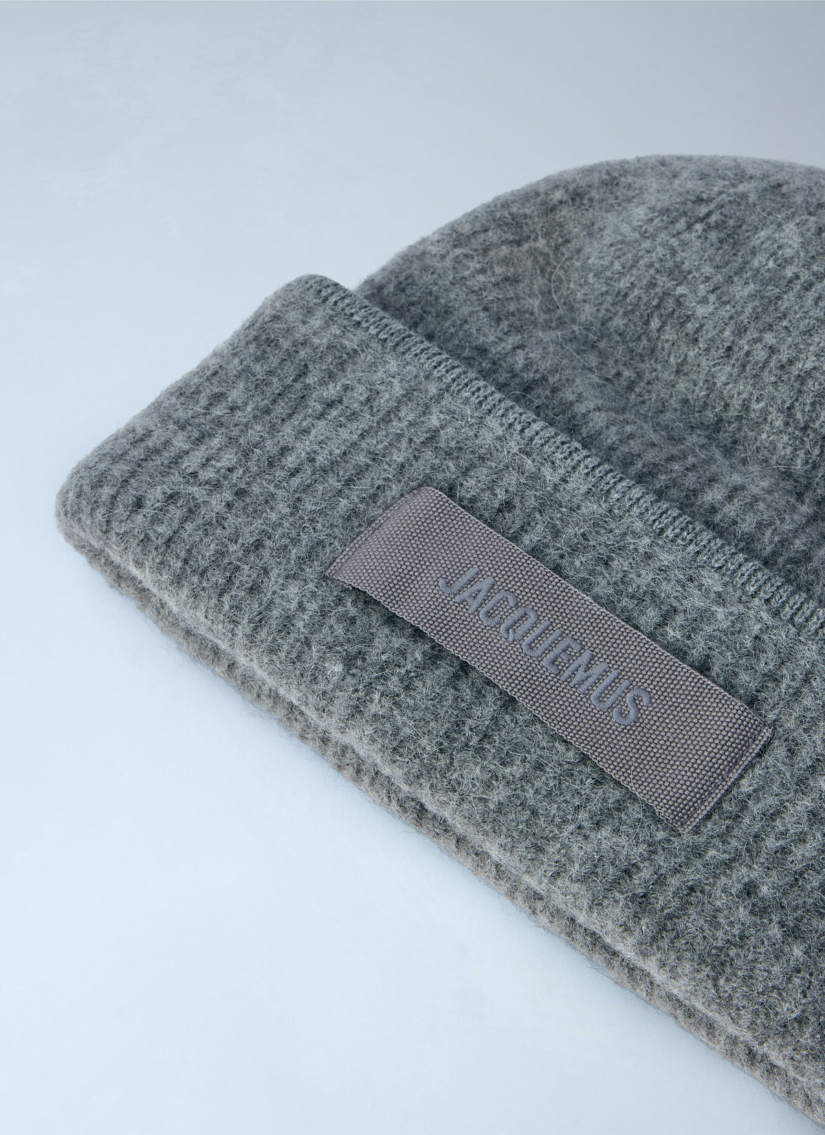 Jacquemus Men Logo Motif Beanie Hat JACQUEMUS