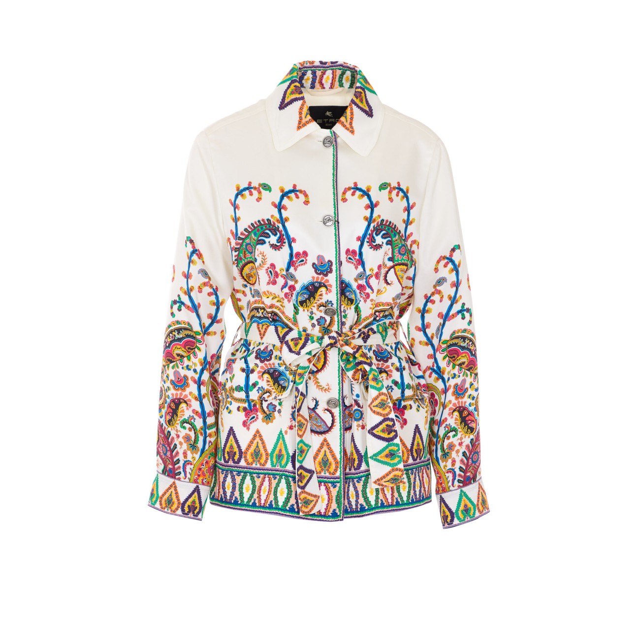 Etro Women Jacket With Floreal Paisley Placed Print ETRO