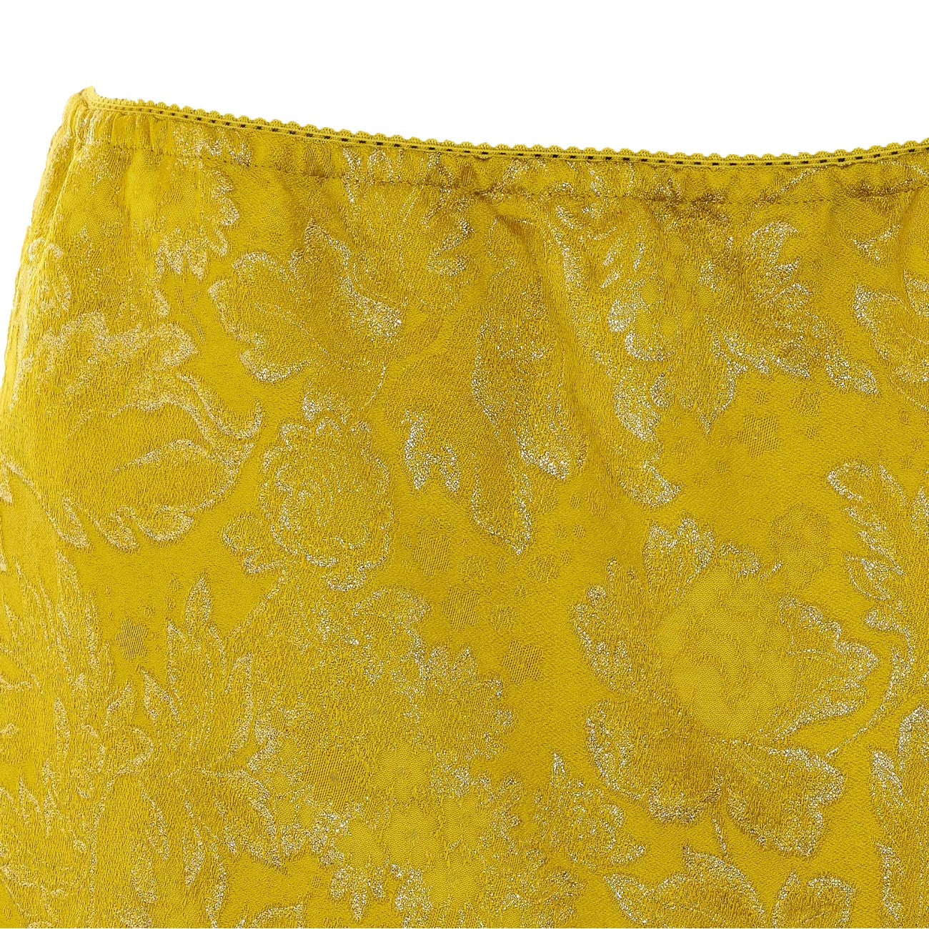 Saint Laurent Women Jacquard And Lace Barocca Mini Skirt SAINT LAURENT