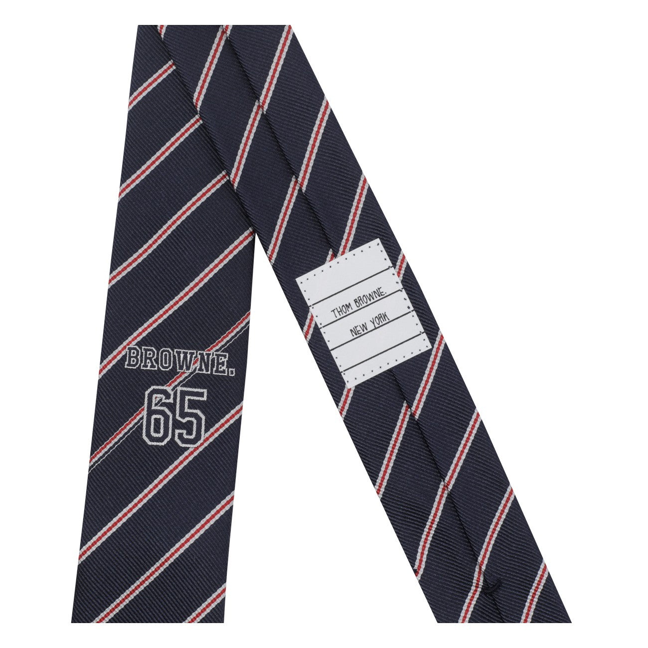 Thom Browne Men Jacquard Browne 65 Tie THOM BROWNE