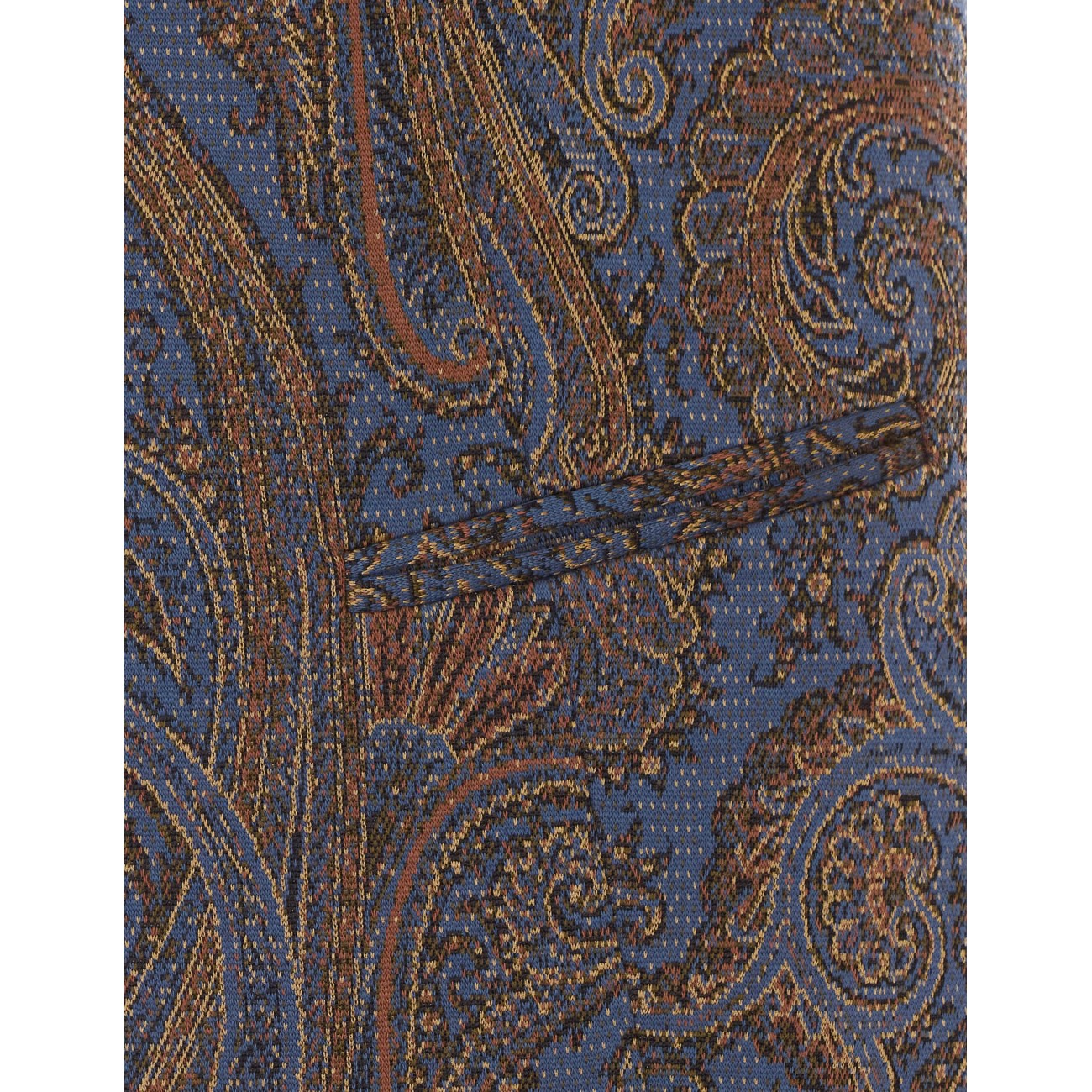 Etro Women Jacquard Cotton Blend Vest With Paisley Pattern ETRO