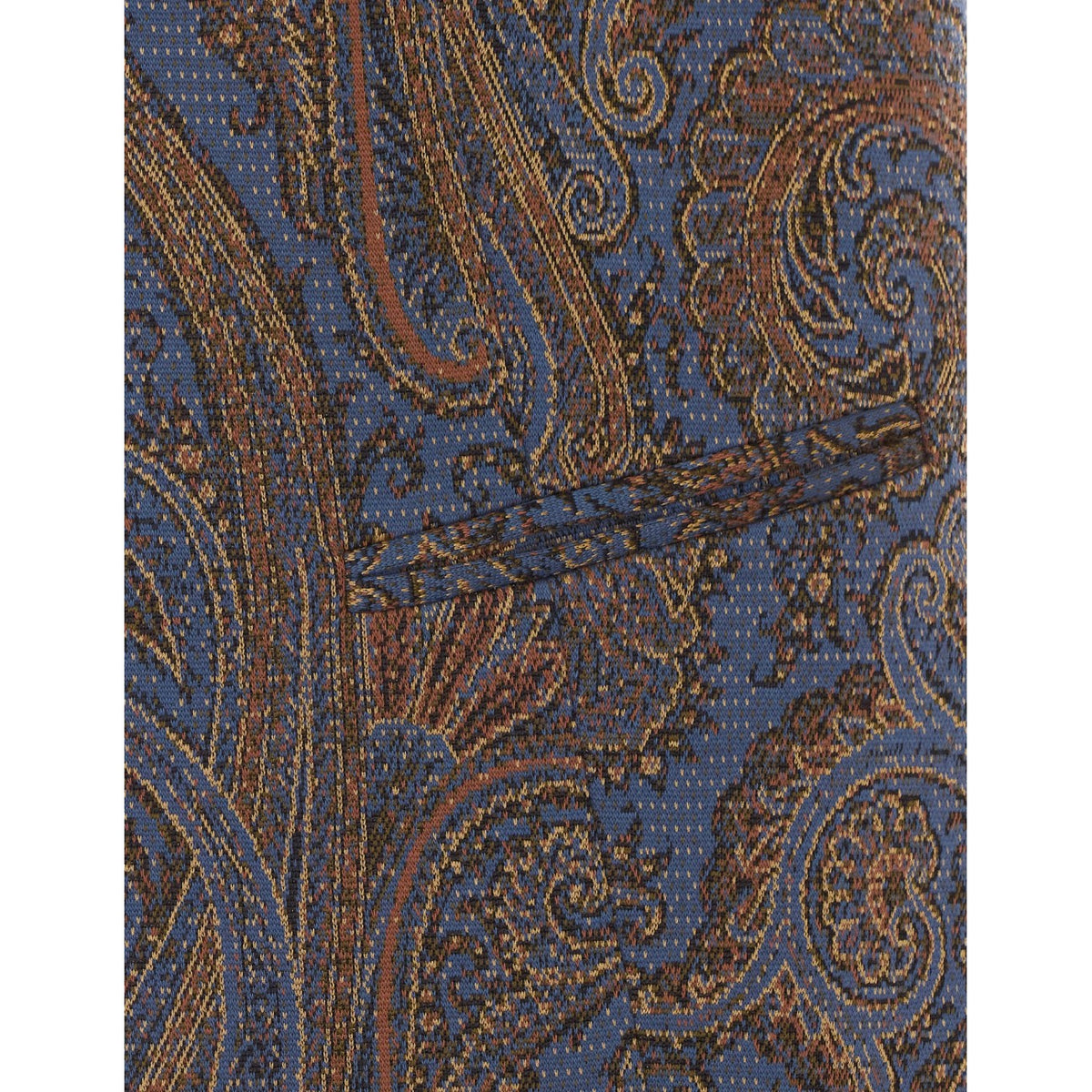Etro Women Jacquard Cotton Blend Vest With Paisley Pattern ETRO