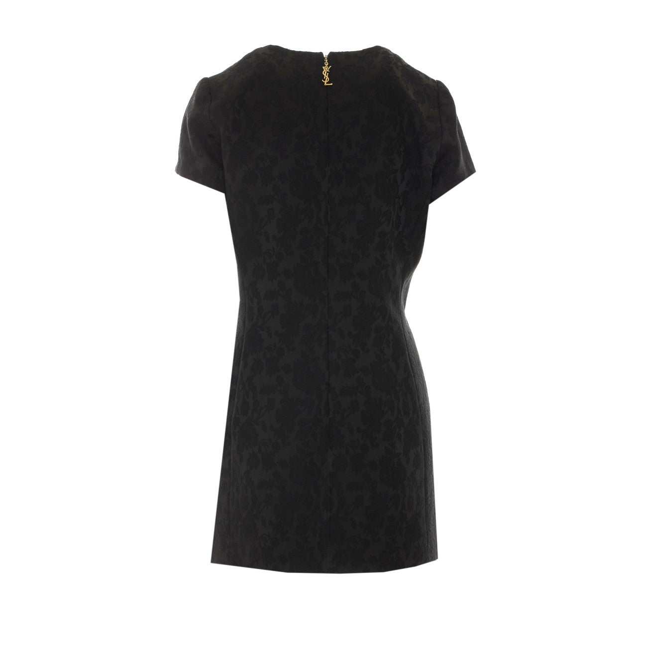 Saint Laurent Women Jacquard Mini Dress With Monogram Logo SAINT LAURENT