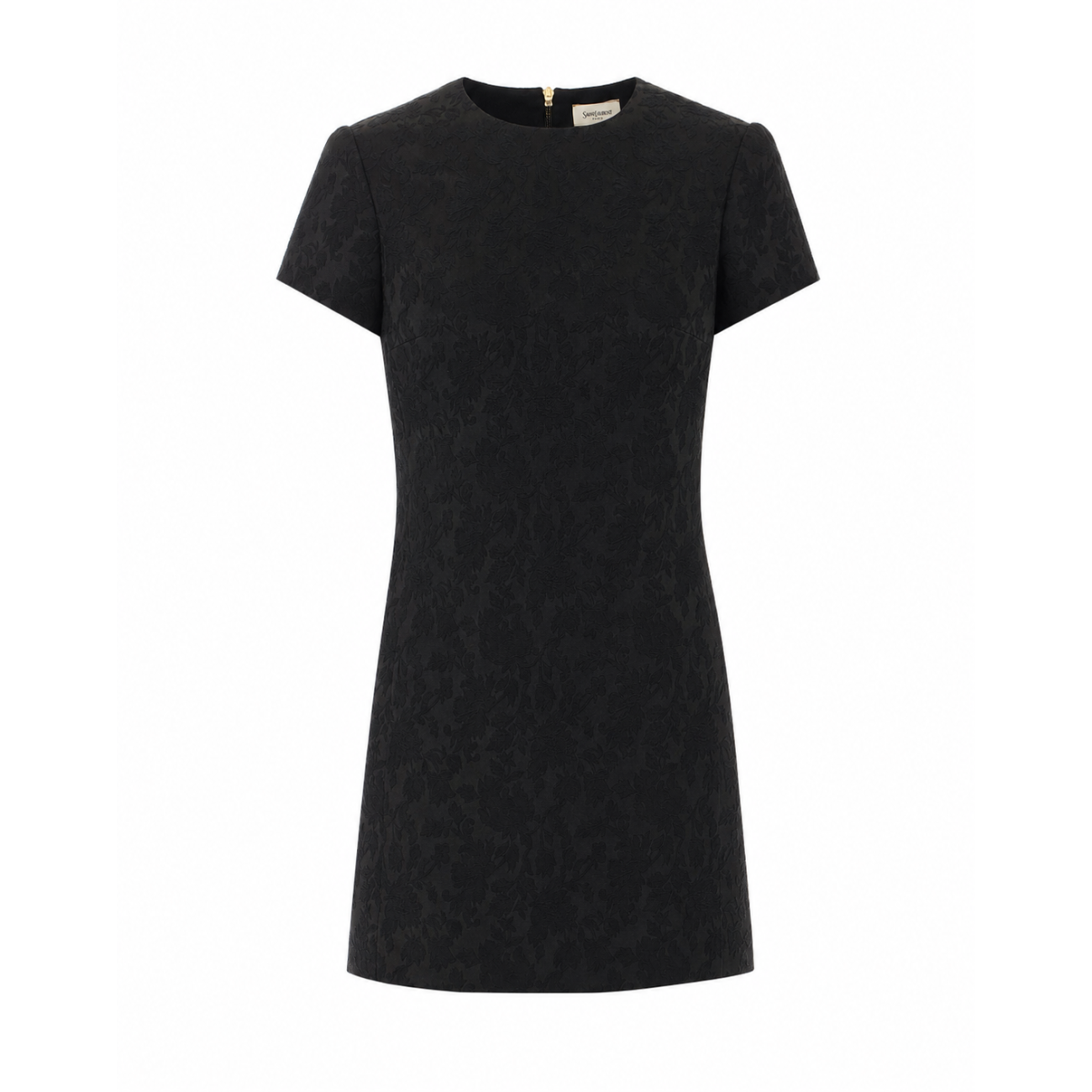 Saint Laurent Women Jacquard Mini Dress With Monogram Logo SAINT LAURENT