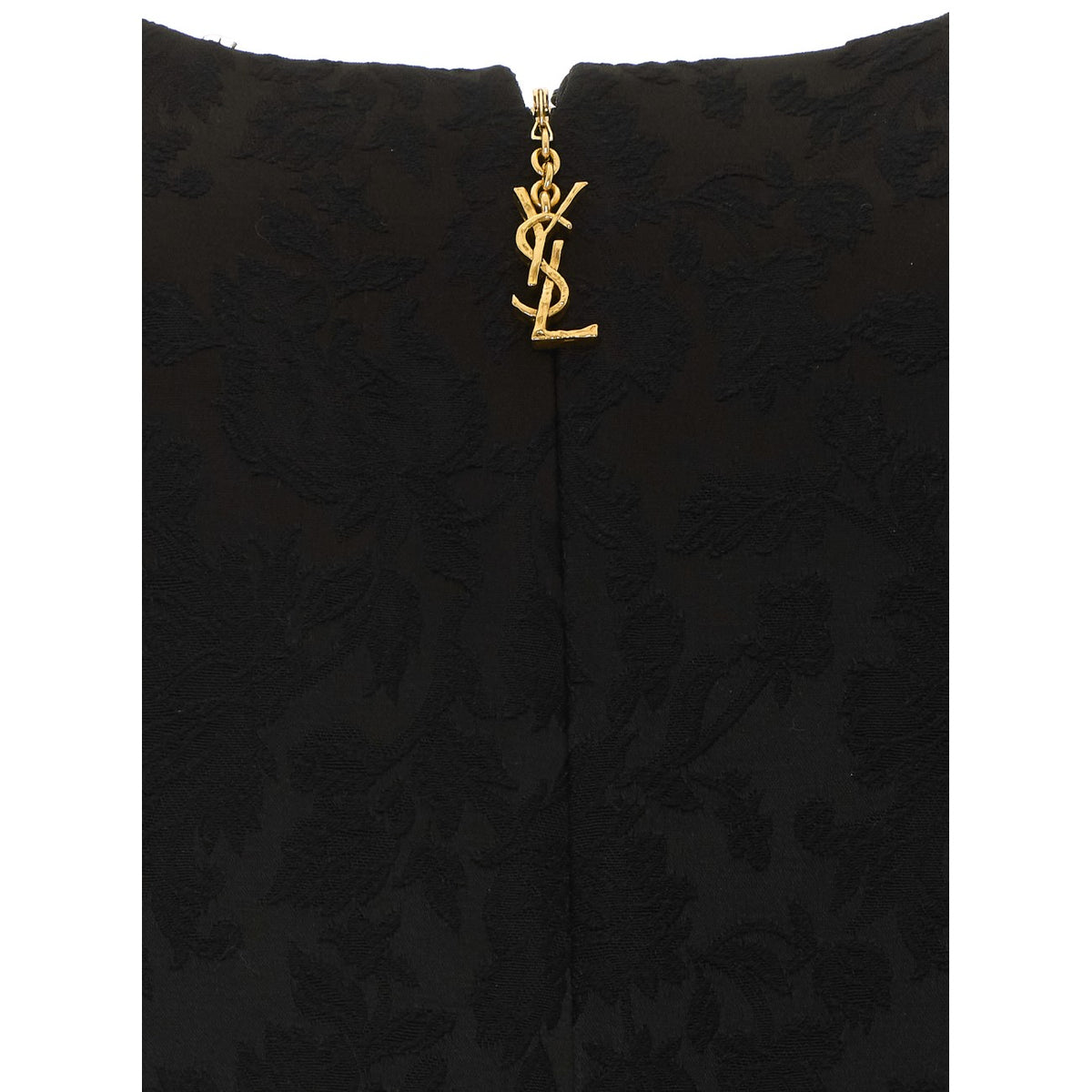 Saint Laurent Women Jacquard Mini Dress With Monogram Logo SAINT LAURENT