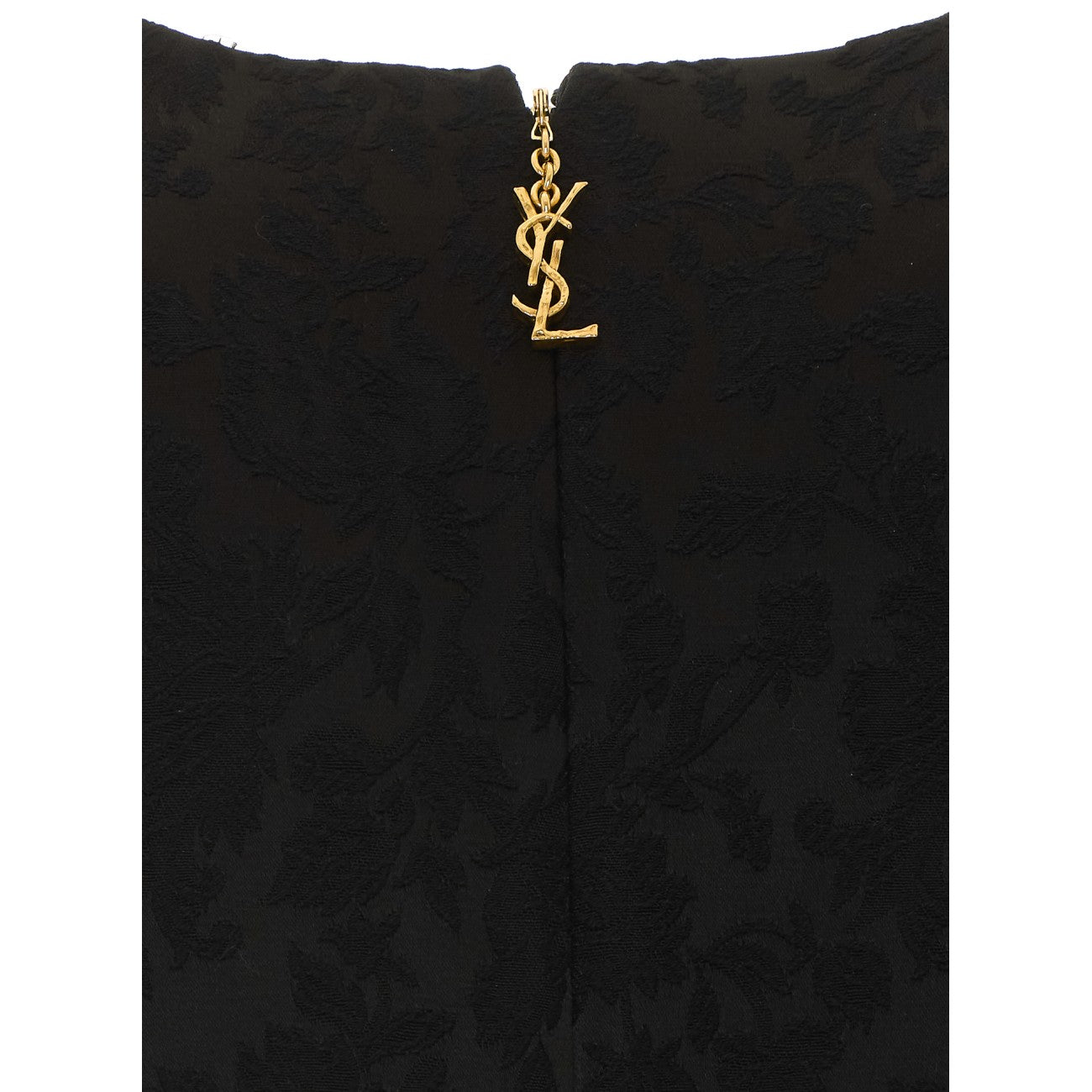 Saint Laurent Women Jacquard Mini Dress With Monogram Logo SAINT LAURENT