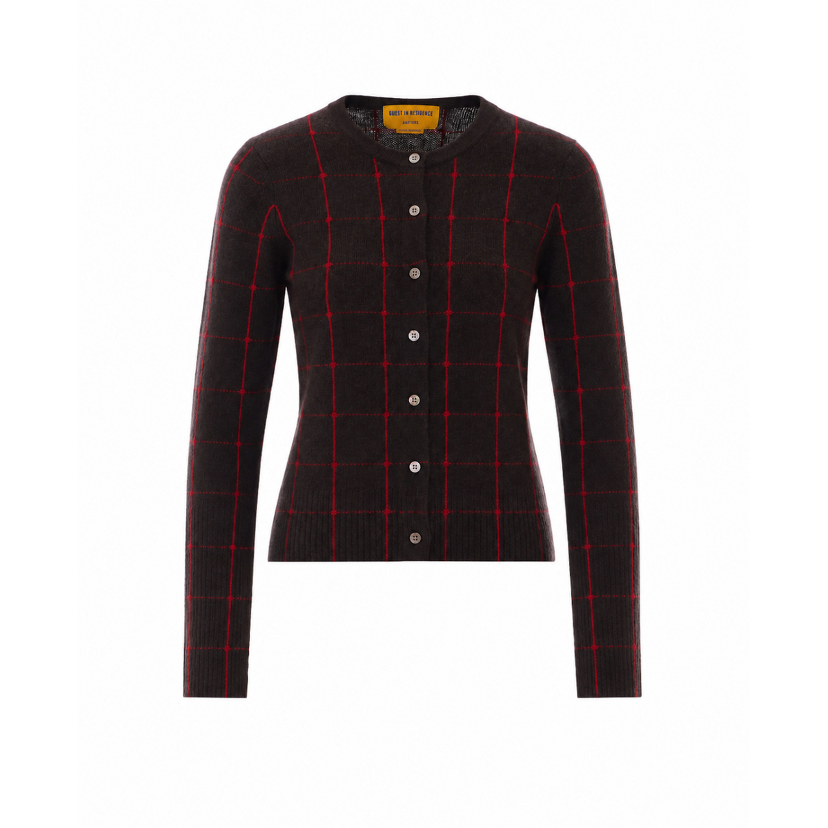 Guest In Residence Women Jane Checker Cardigan GUEST IN RESIDENCE