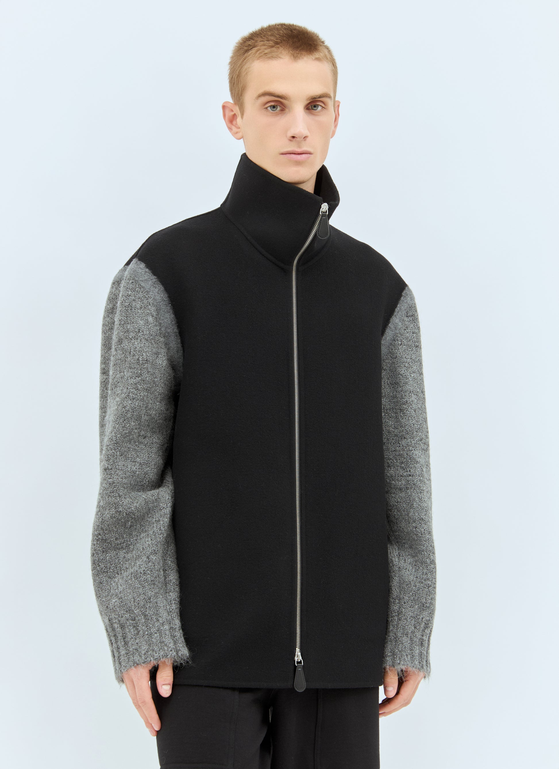 Jil Sander Men Knit-Sleeves Wool Jacket JIL SANDER