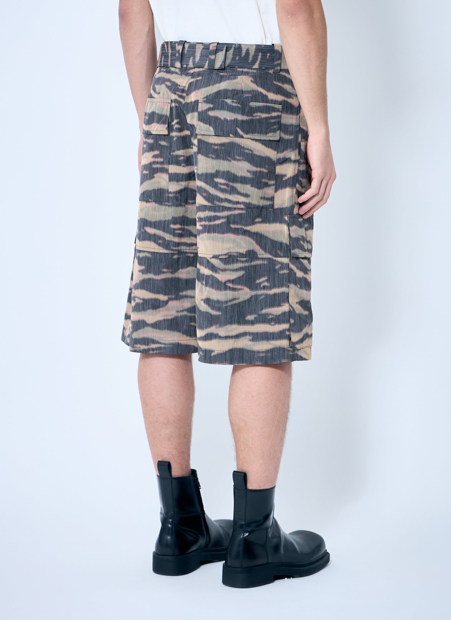 Jil Sander Men Belted Camo Shorts