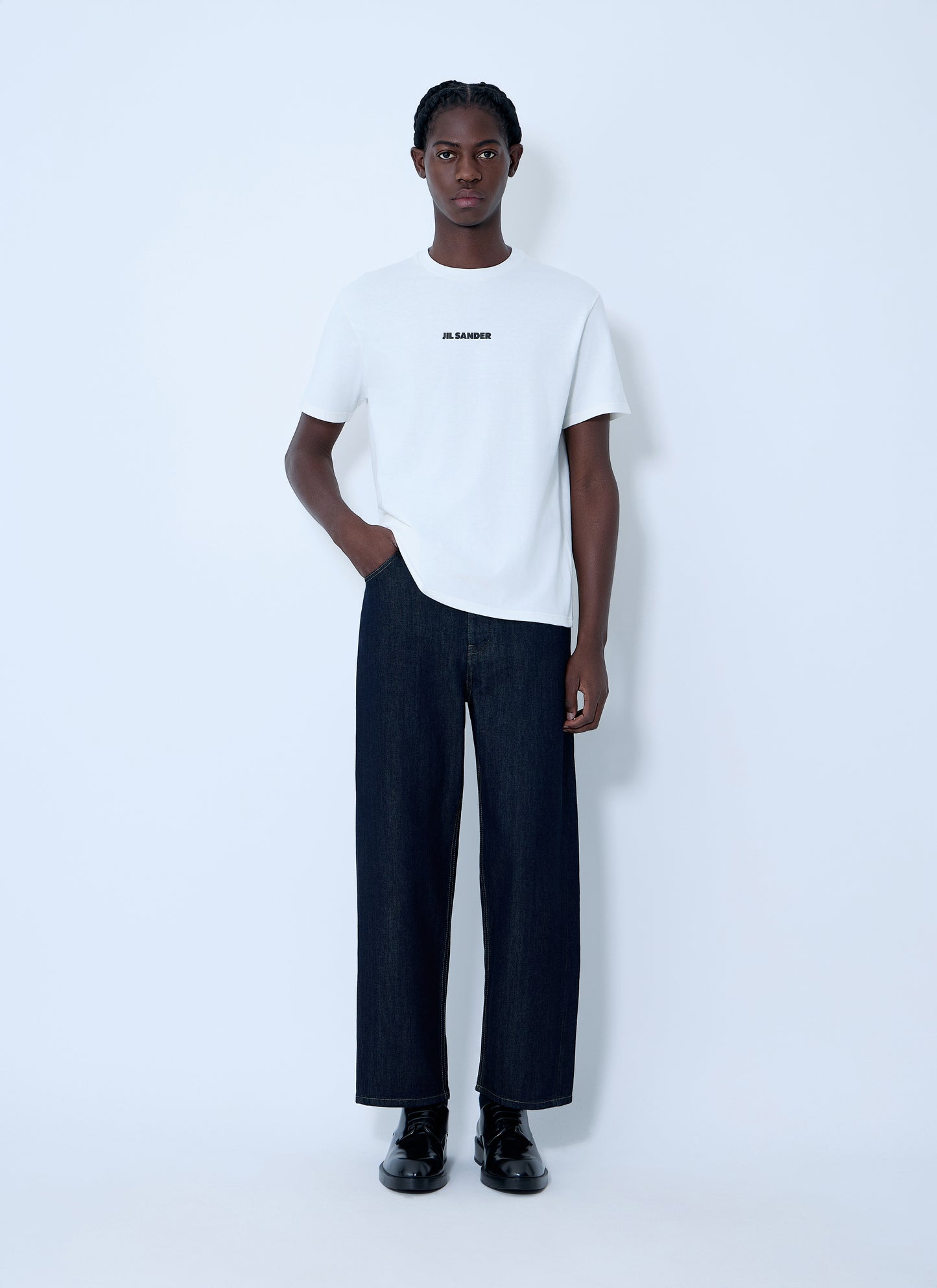 Jil Sander Men Logo Print T-Shirt