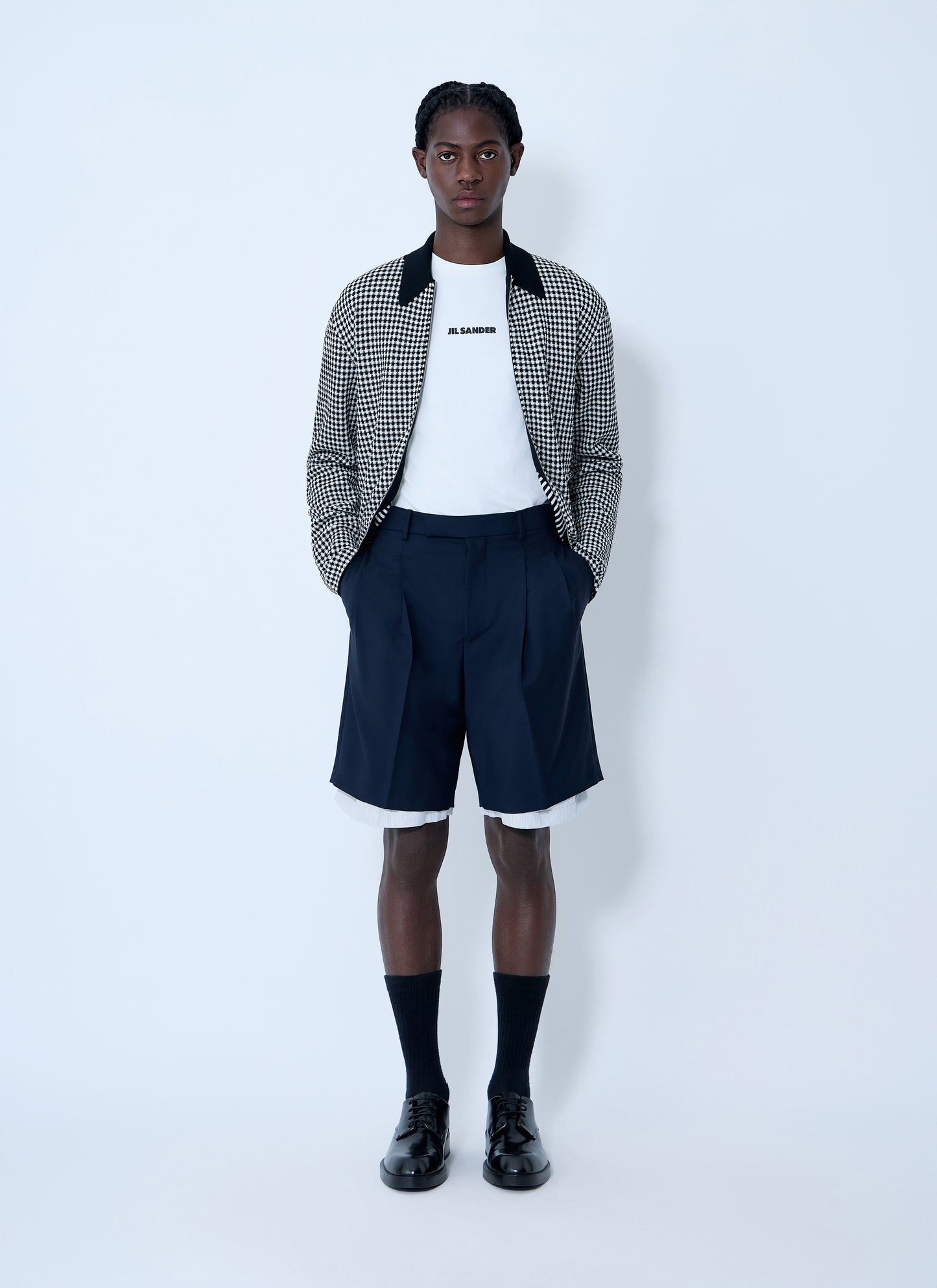 Jil Sander Men Wool-And-Mohair Shorts JIL SANDER