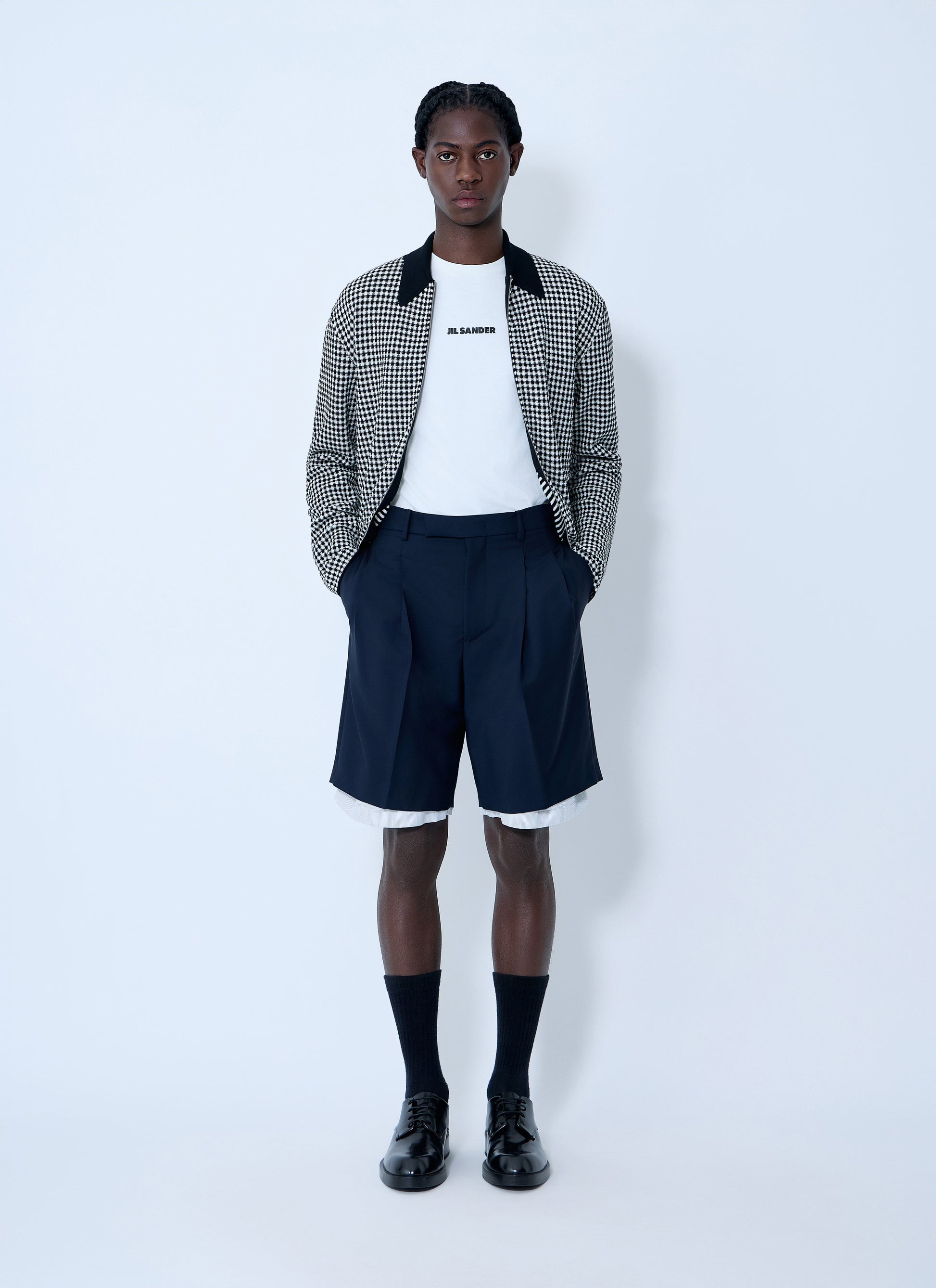 Jil Sander Men Wool-And-Mohair Shorts JIL SANDER