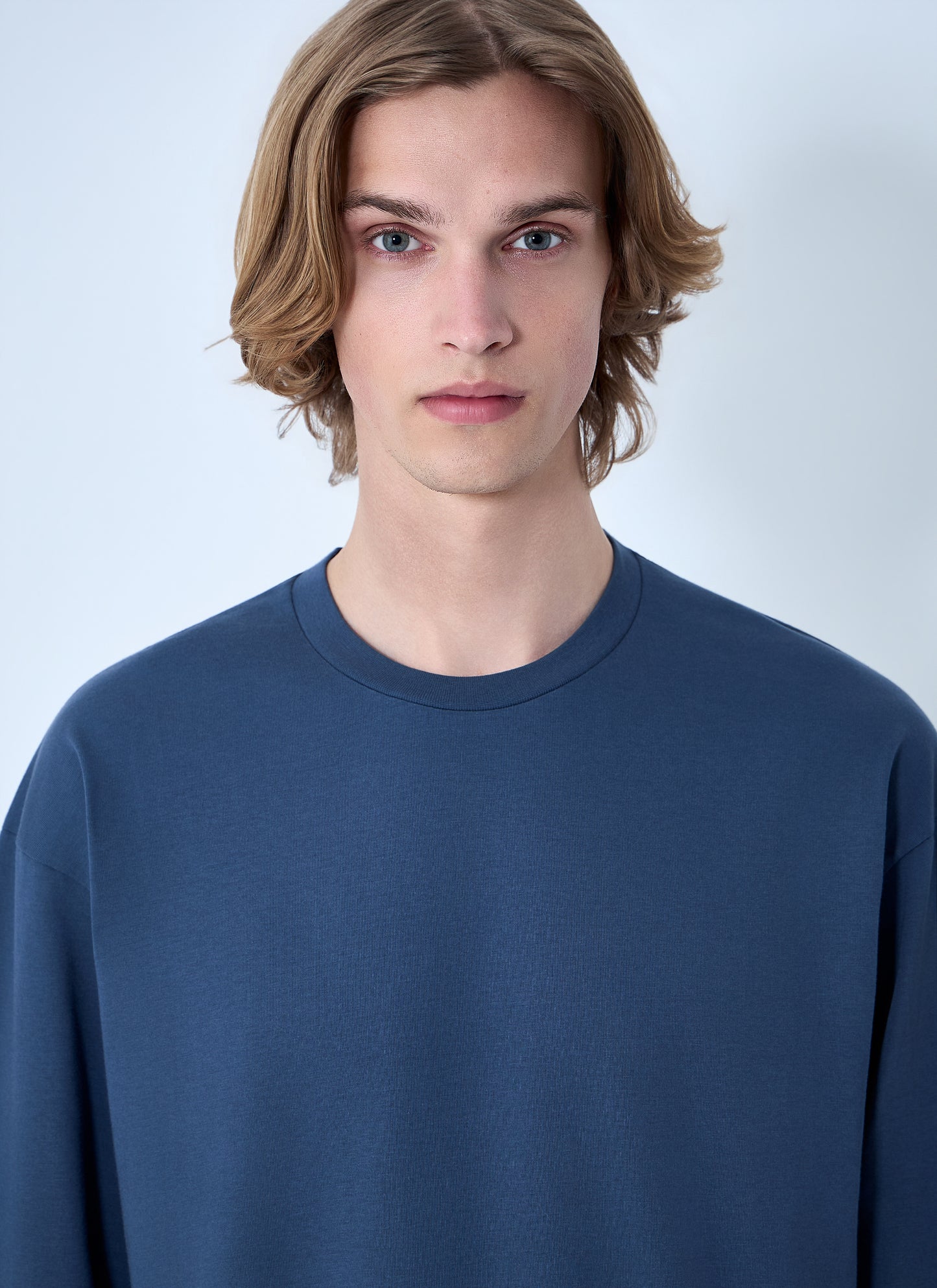 Jil Sander Men Ribbed Crewneck Long Sleeve Top JIL SANDER