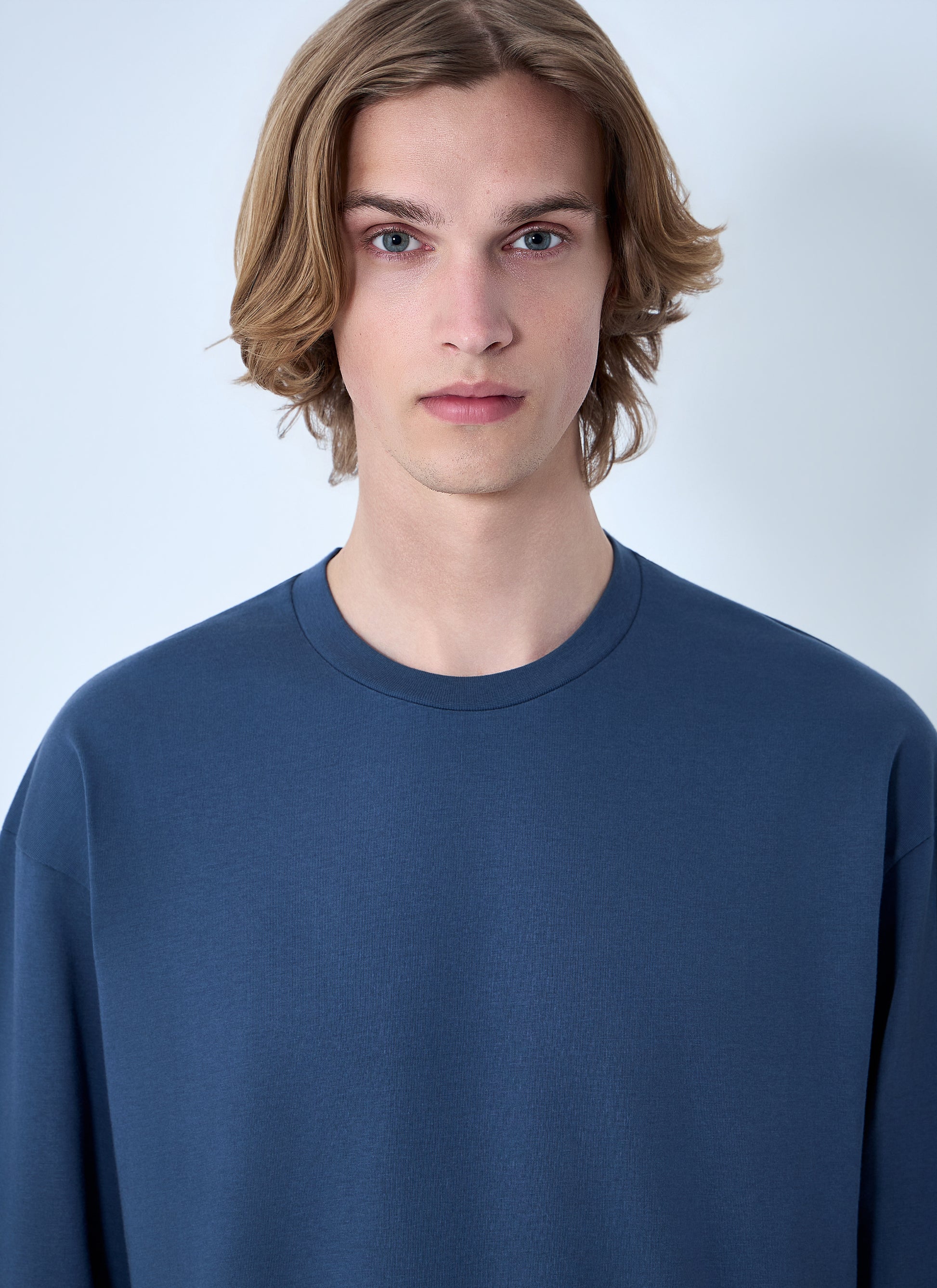 Jil Sander Men Ribbed Crewneck Long Sleeve Top JIL SANDER