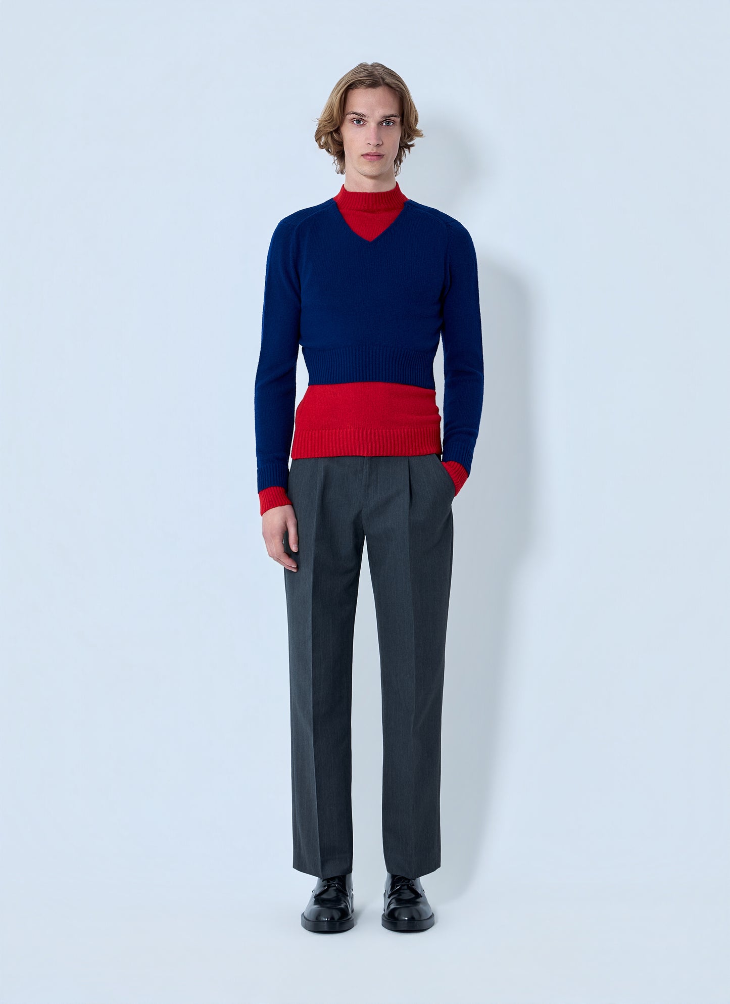 Jil Sander Men Layered Knit Sweater JIL SANDER