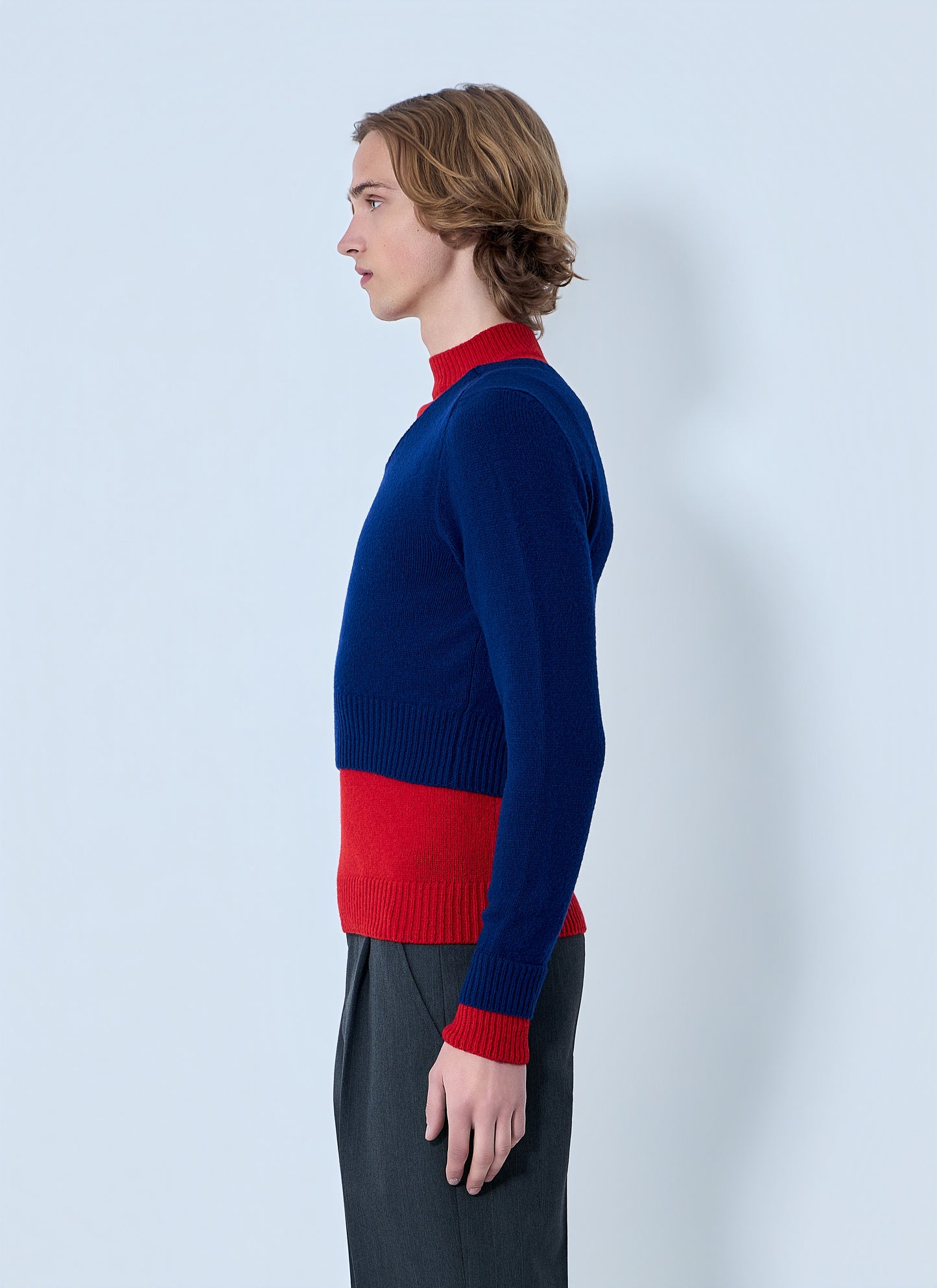 Jil Sander Men Layered Knit Sweater JIL SANDER