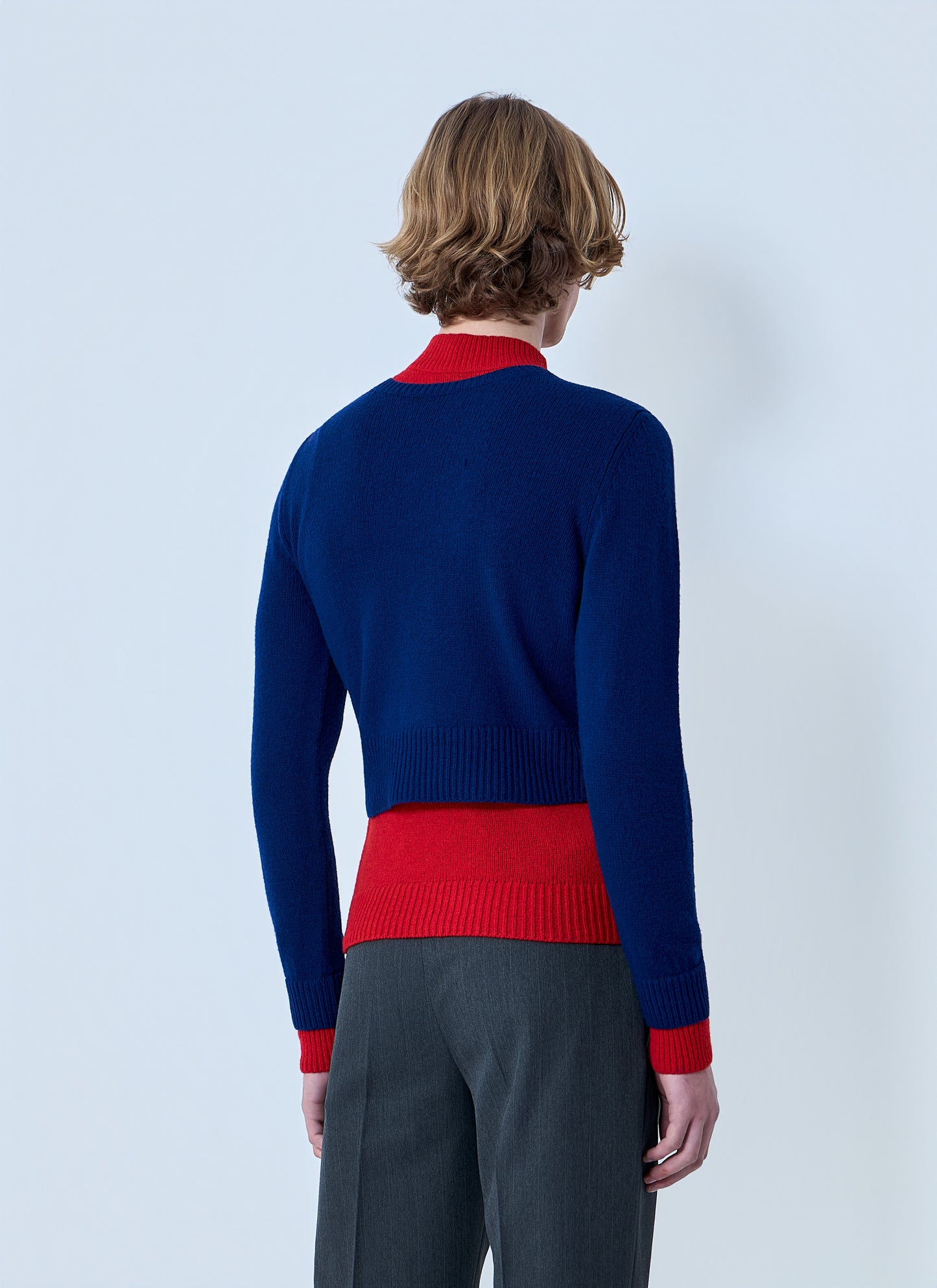 Jil Sander Men Layered Knit Sweater JIL SANDER