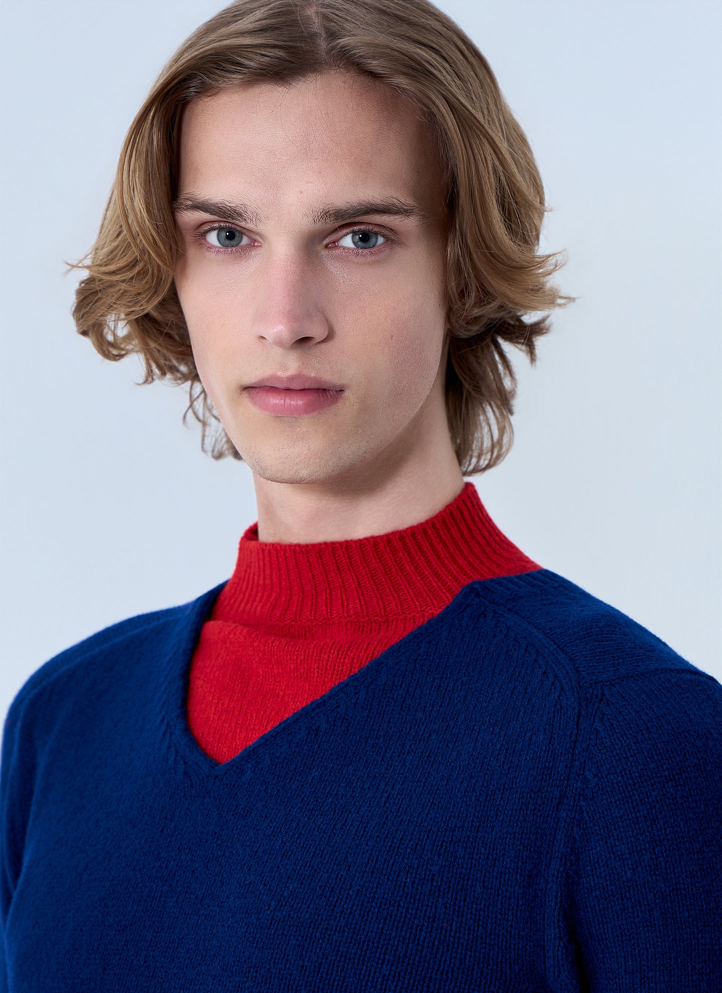 Jil Sander Men Layered Knit Sweater JIL SANDER