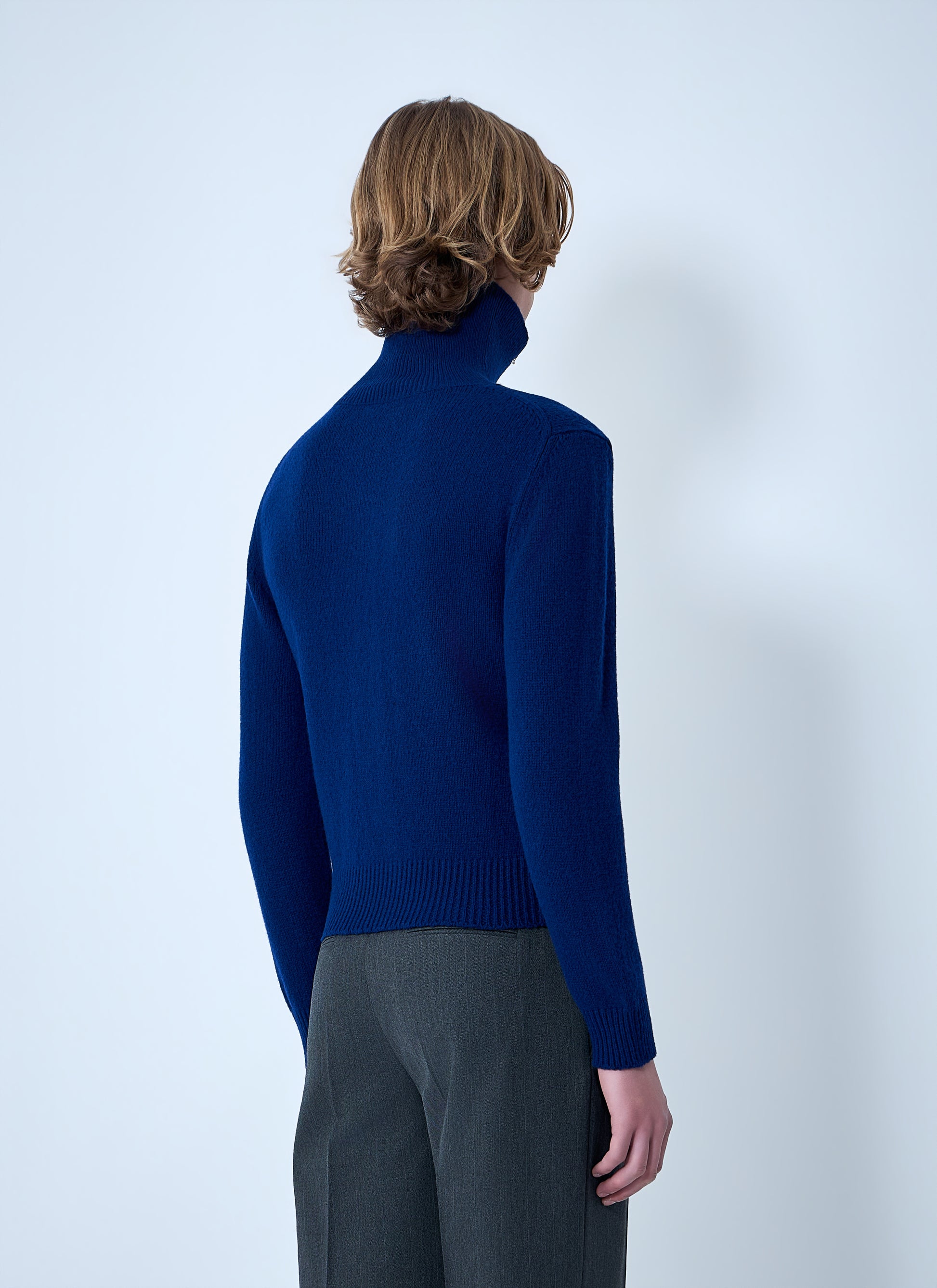Jil Sander Men Zip-Up Wool Knit Cardigan JIL SANDER