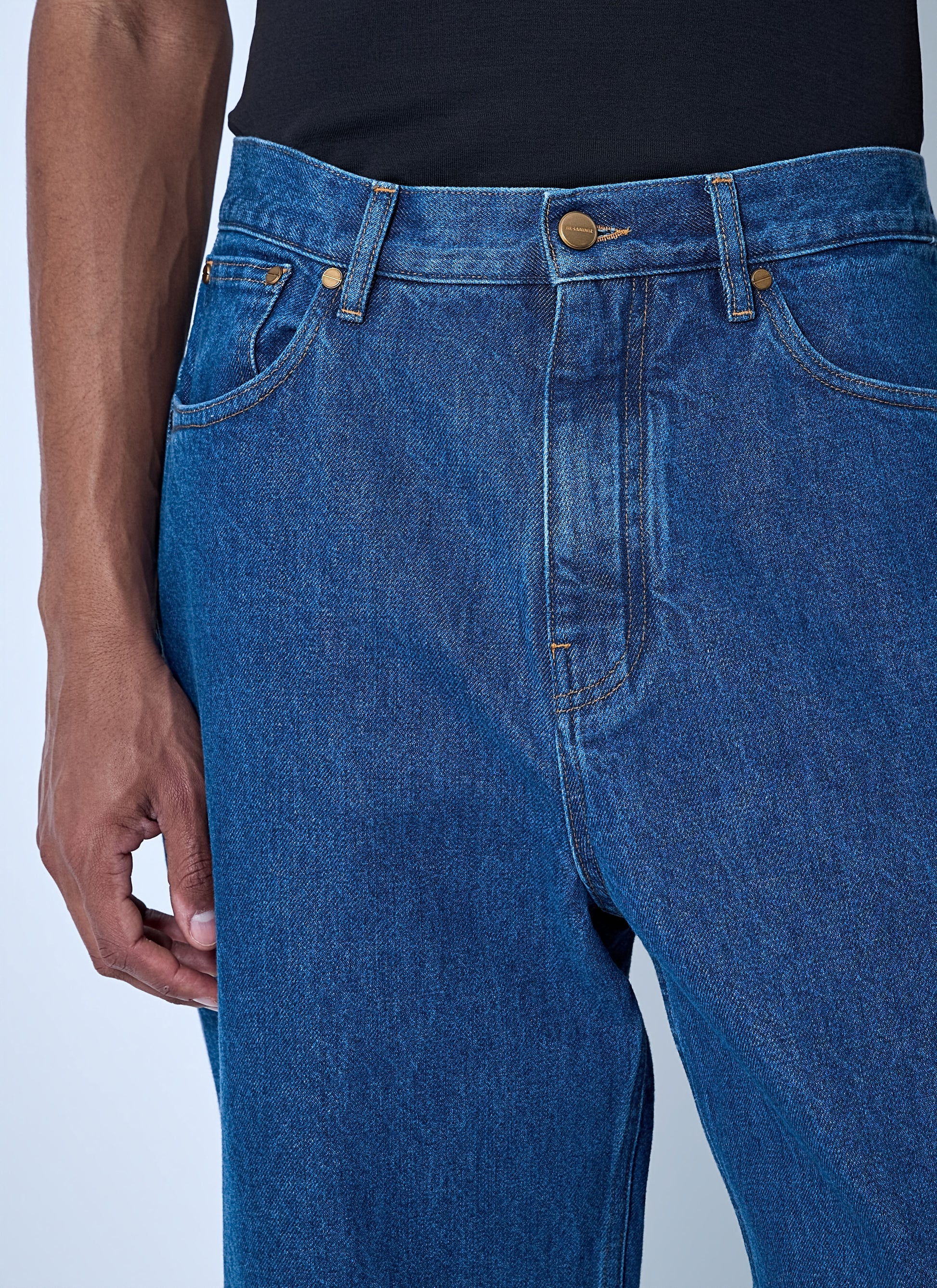 Jil Sander Men Wide-Leg Denim Jeans JIL SANDER