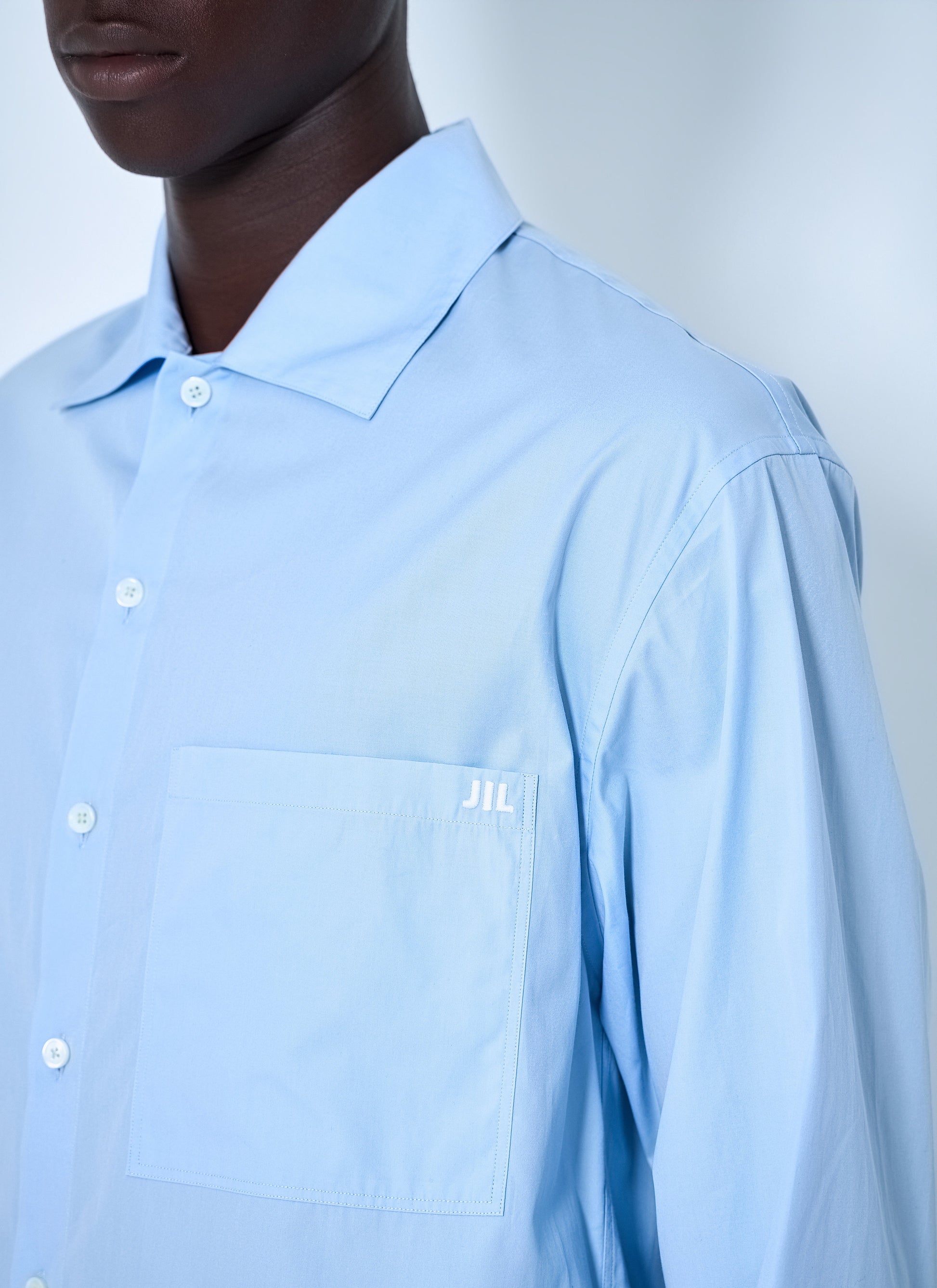 Jil Sander Men Button-Down Cotton Shirt JIL SANDER