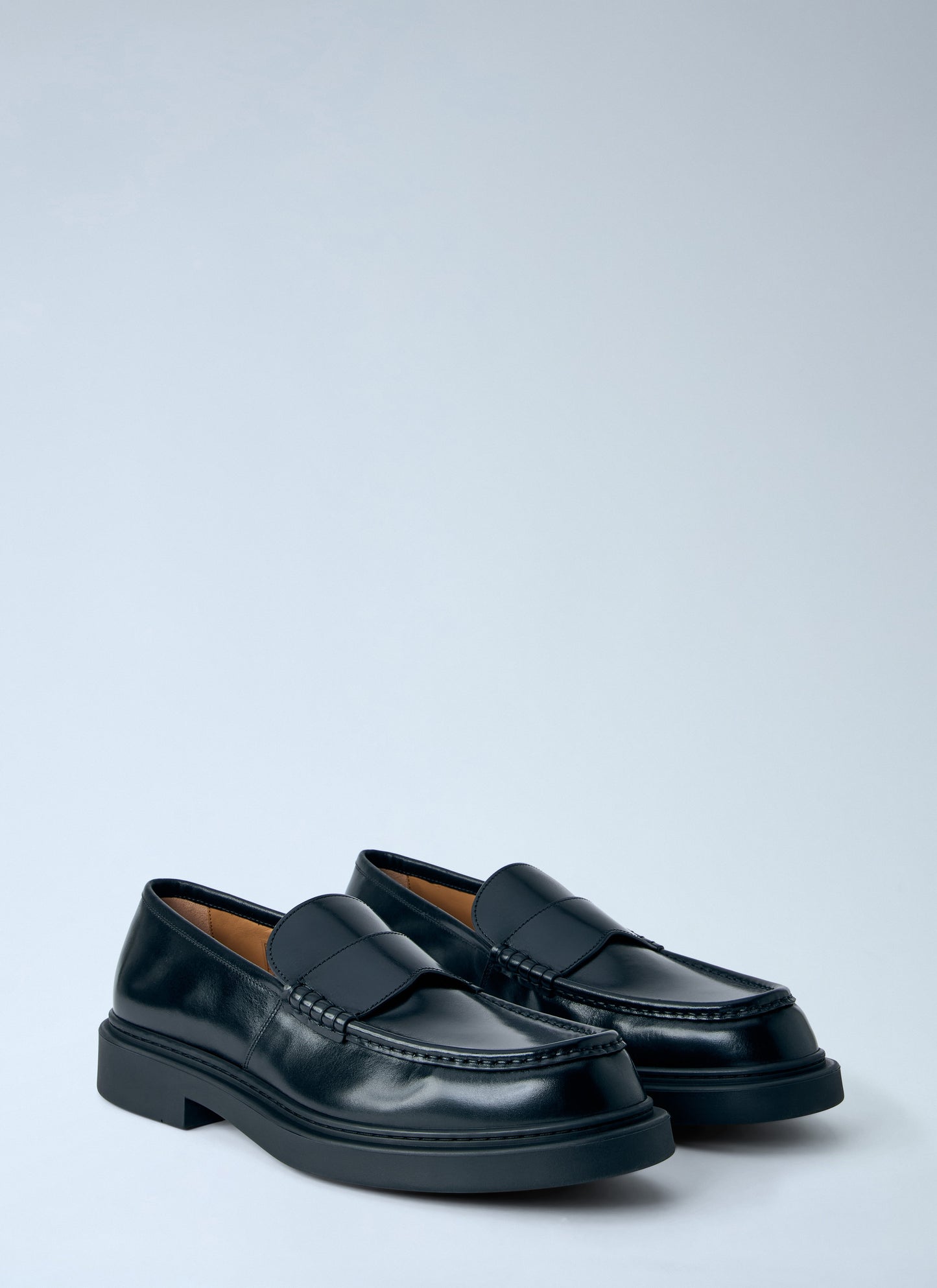 Jil Sander Men Brushed Leather Loafers JIL SANDER