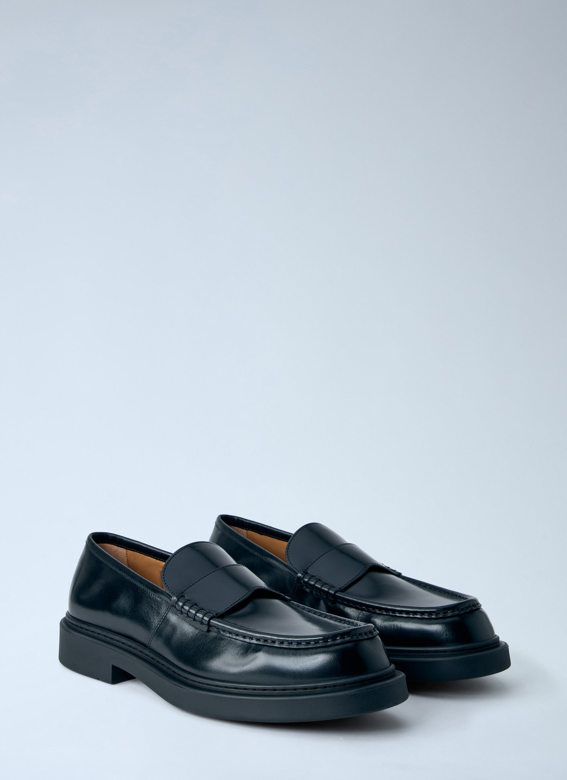 Jil Sander Men Brushed Leather Loafers JIL SANDER