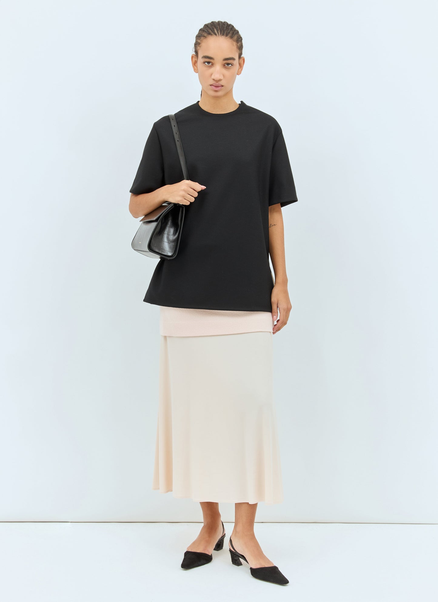 Jil Sander Women Layered Midi Skirt JIL SANDER