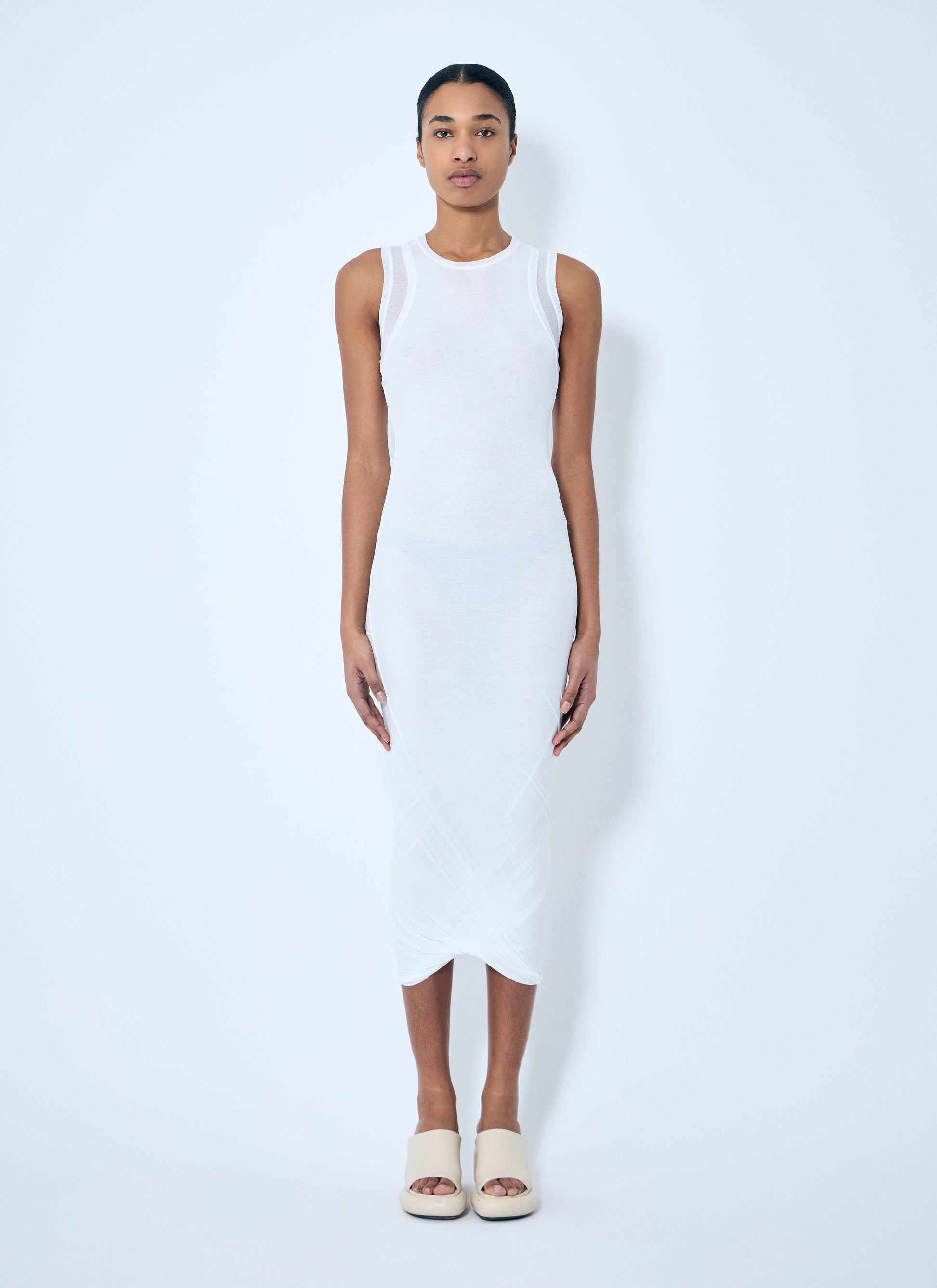 Jil Sander Women Layered Midi Dress JIL SANDER