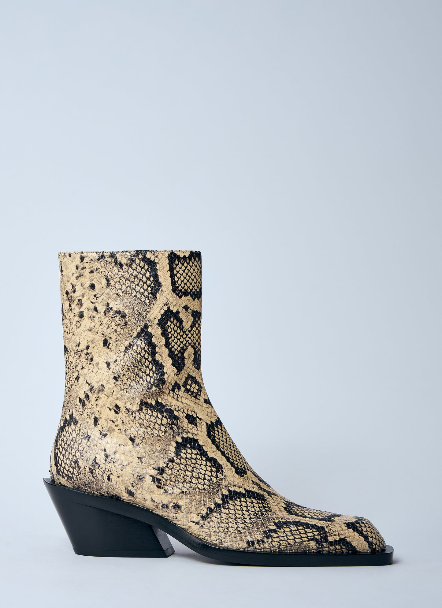 Jil Sander Women Snakeskin Embossed Leather Boots JIL SANDER