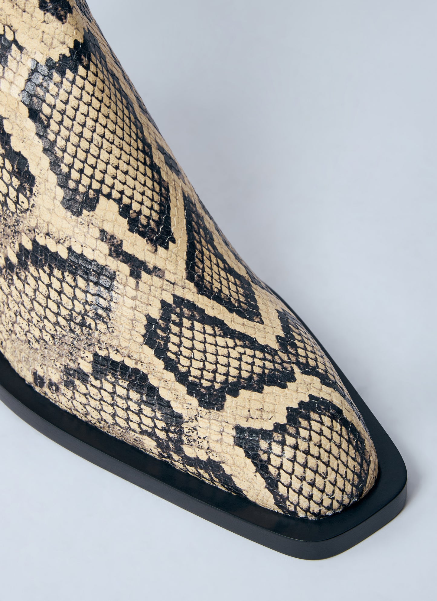 Jil Sander Women Snakeskin Embossed Leather Boots JIL SANDER