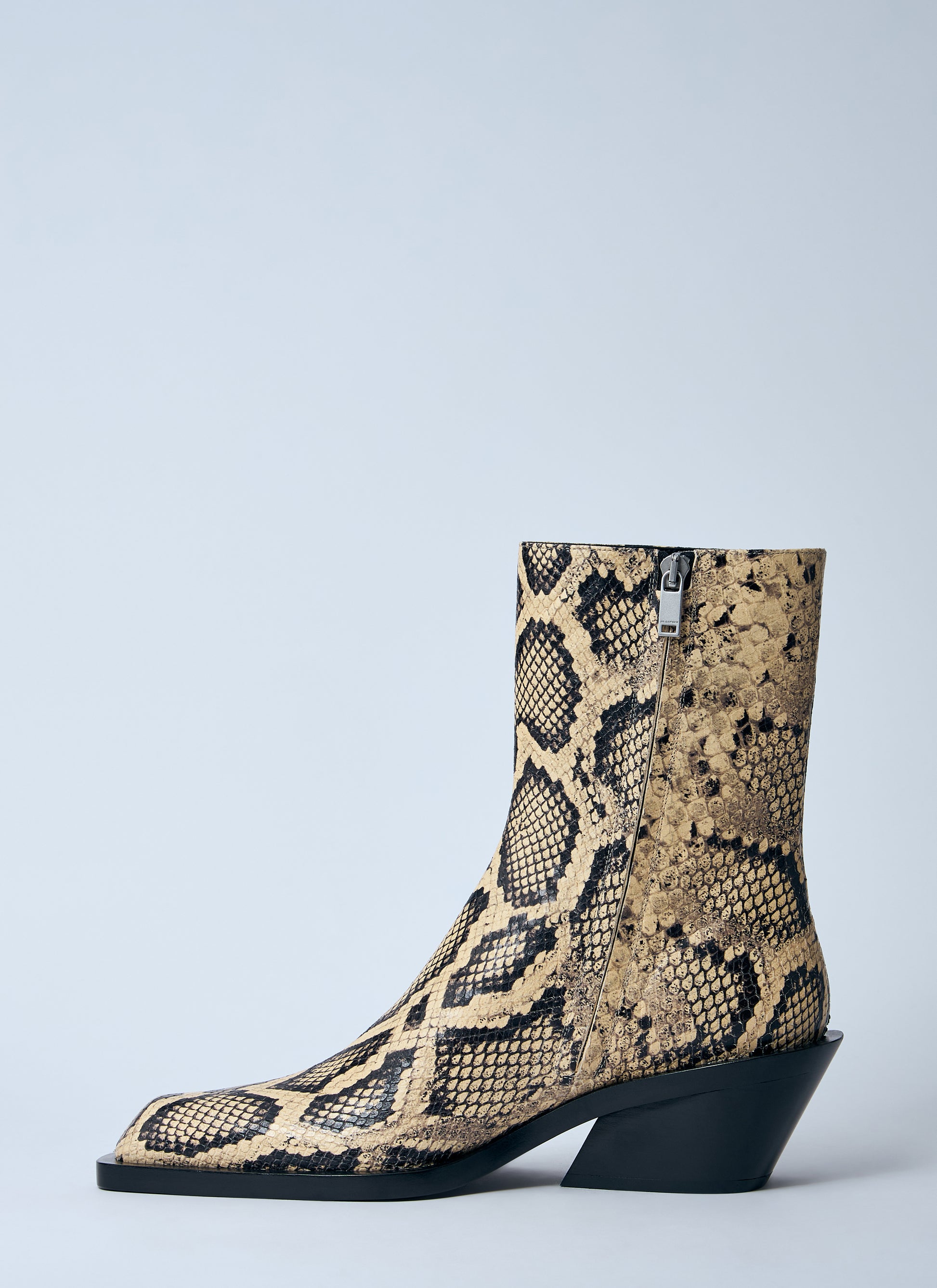 Jil Sander Women Snakeskin Embossed Leather Boots JIL SANDER