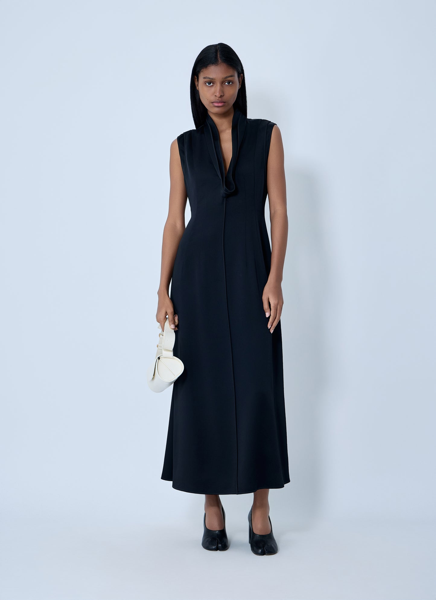 Jil Sander Women V-Neck Midi Dress JIL SANDER
