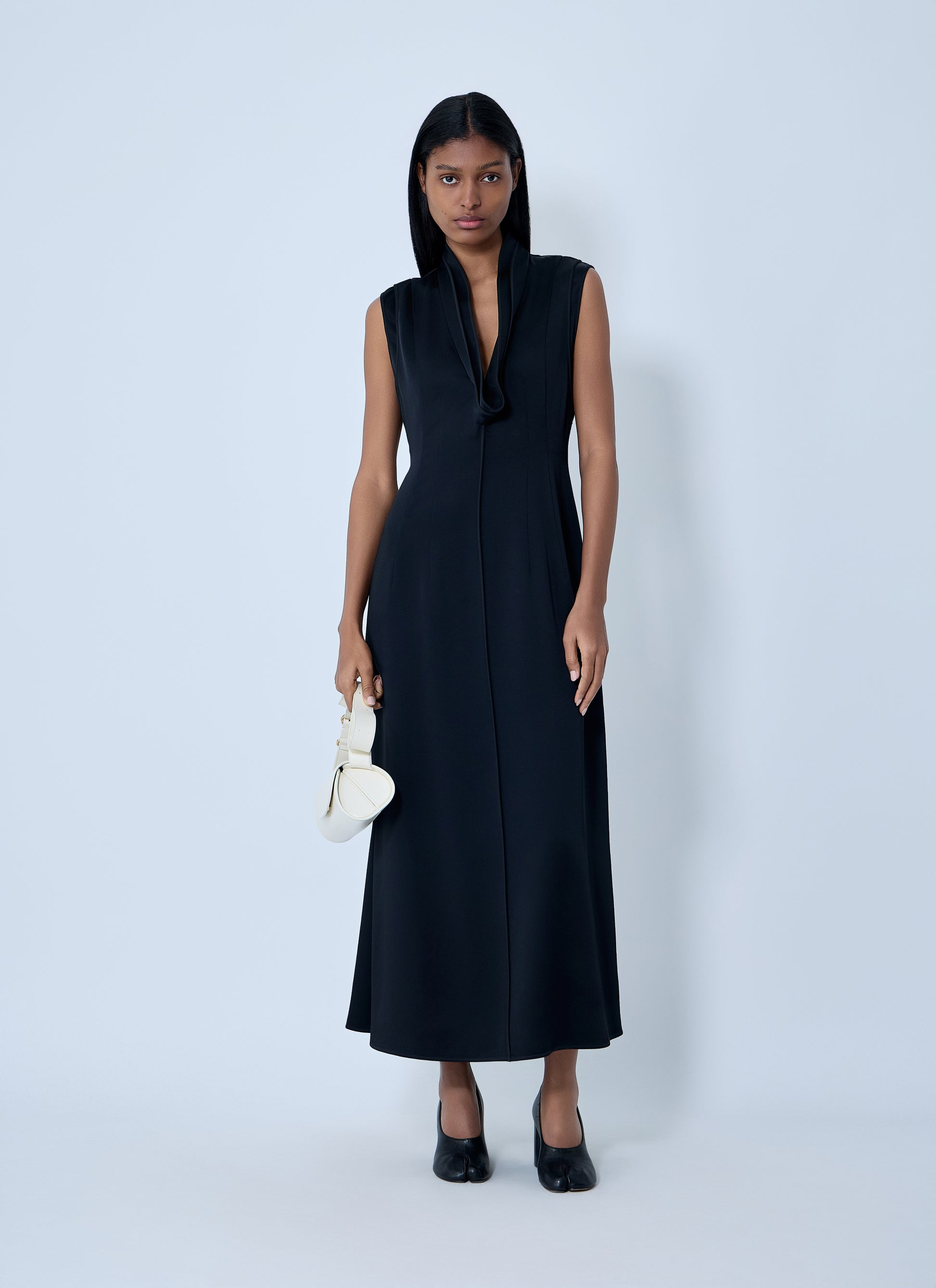 Jil Sander Women V-Neck Midi Dress JIL SANDER